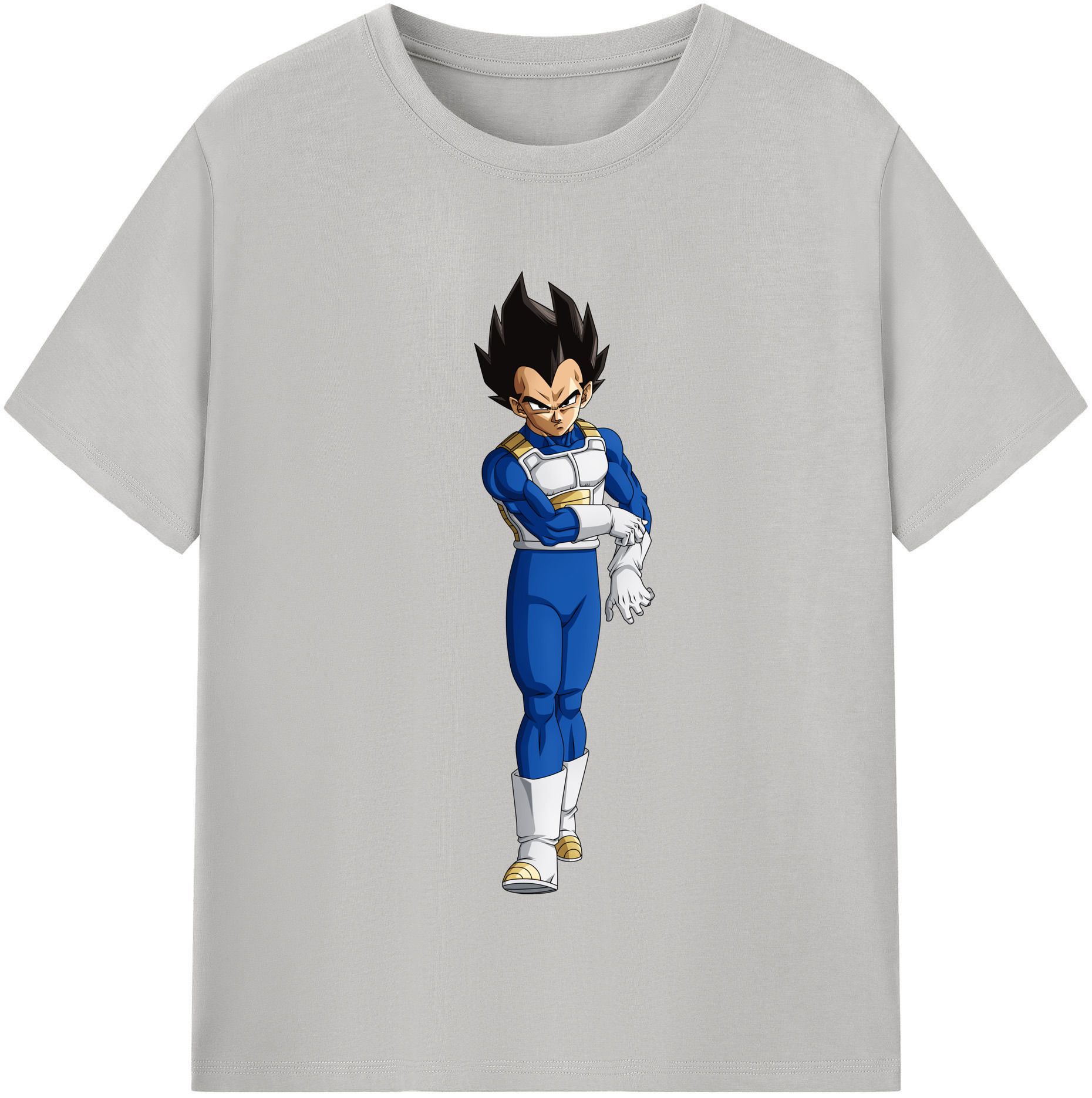 （画像用） ドラゴンボール ベジータ四世（Bejīta Yonsei）DRAGON BALL Vegeta IV レディースカジュアルプリントTシャツ（綿100％）