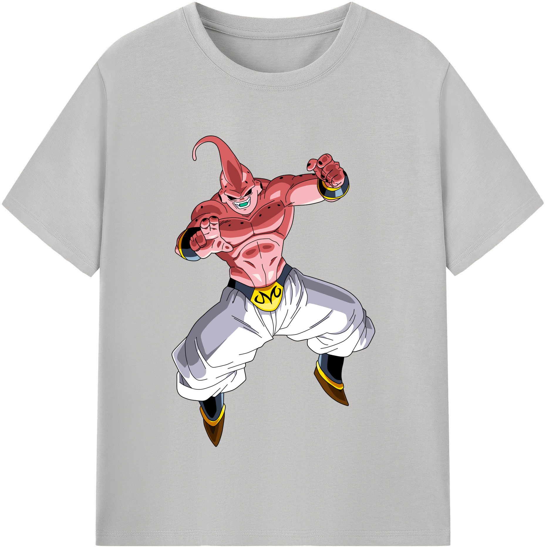 （画像用） ドラゴンボール 魔人ブウ DRAGON BALL Majin Buu レディースカジュアルプリントTシャツ（綿100％）