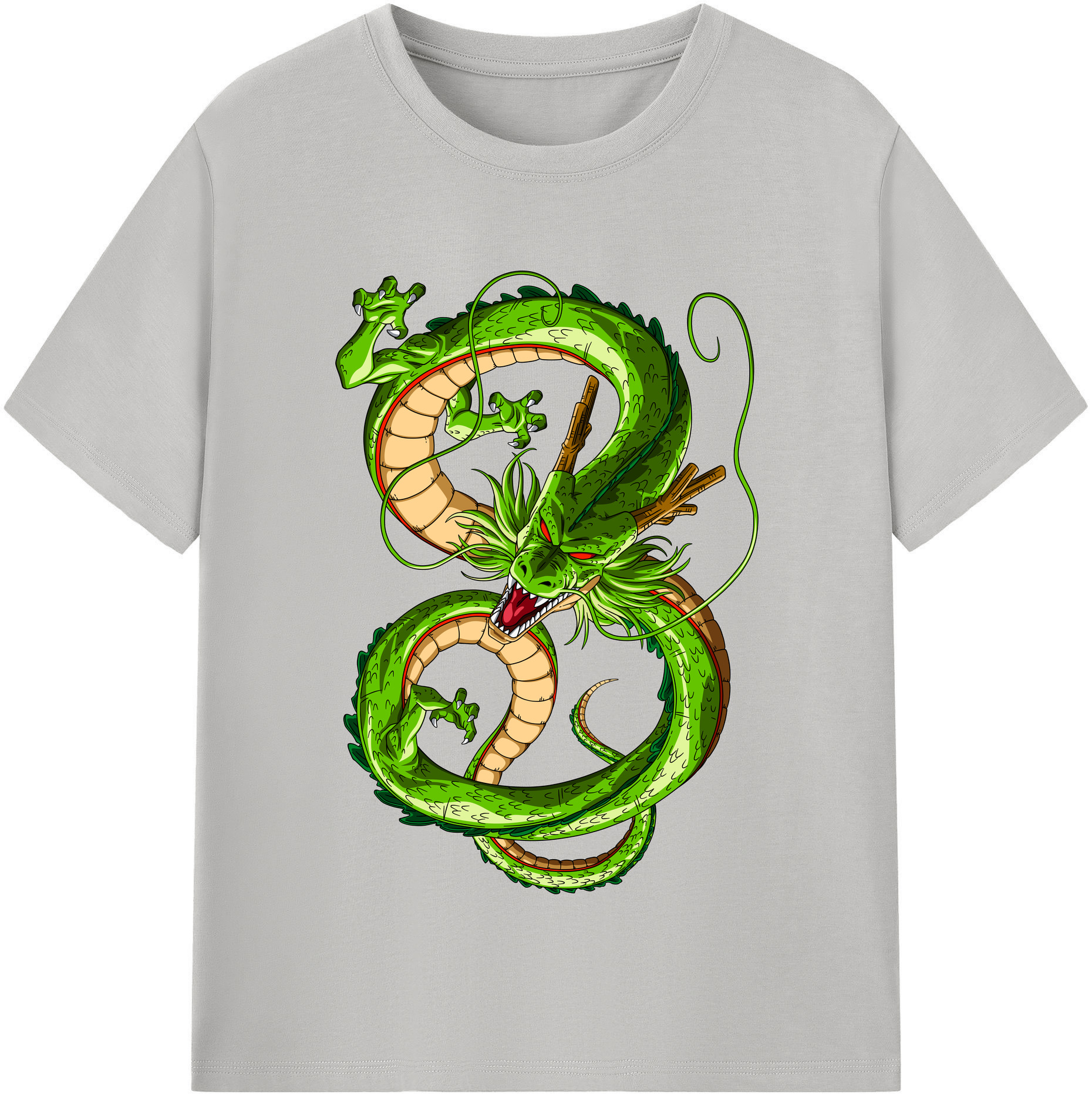 （画像用） ドラゴンボール 神龍 シェンロン DRAGON BALL Shenron レディースカジュアルプリントTシャツ（綿100％）