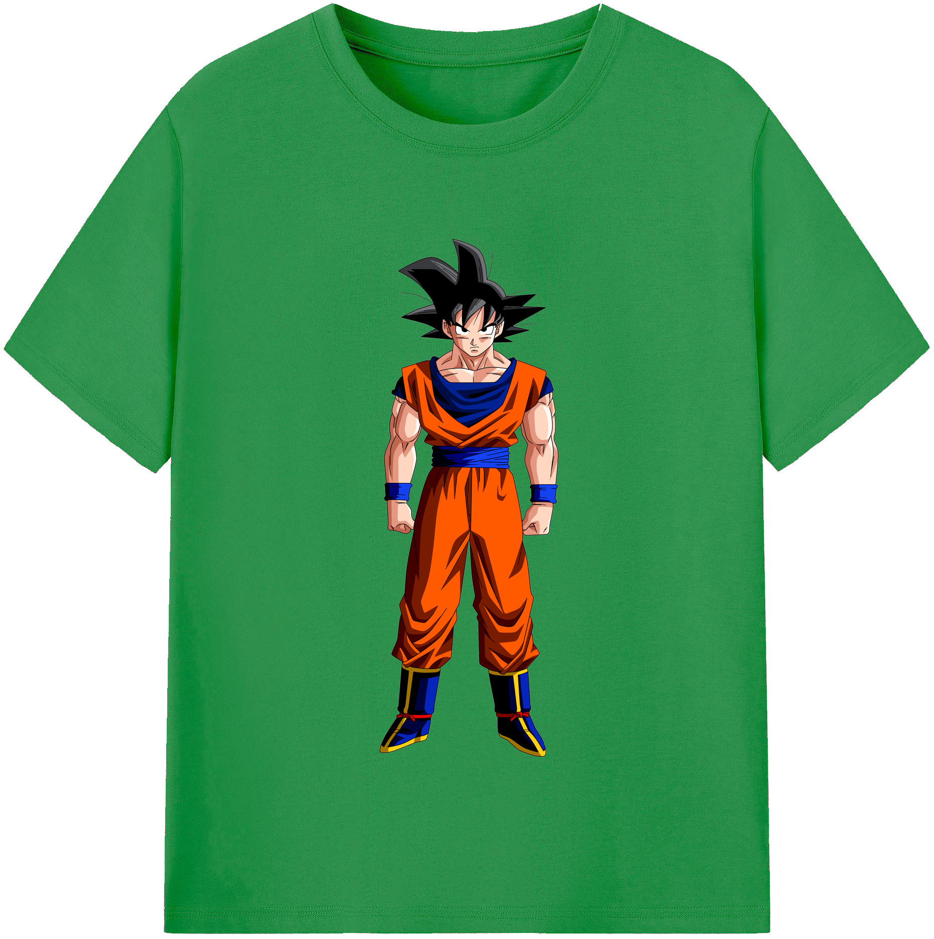 （画像用） ドラゴンボール 孫悟空（そん ごくう）Son Goku カカロット DRAGON BALL Kakarotto レディースカジュアルプリントTシャツ（綿100％）