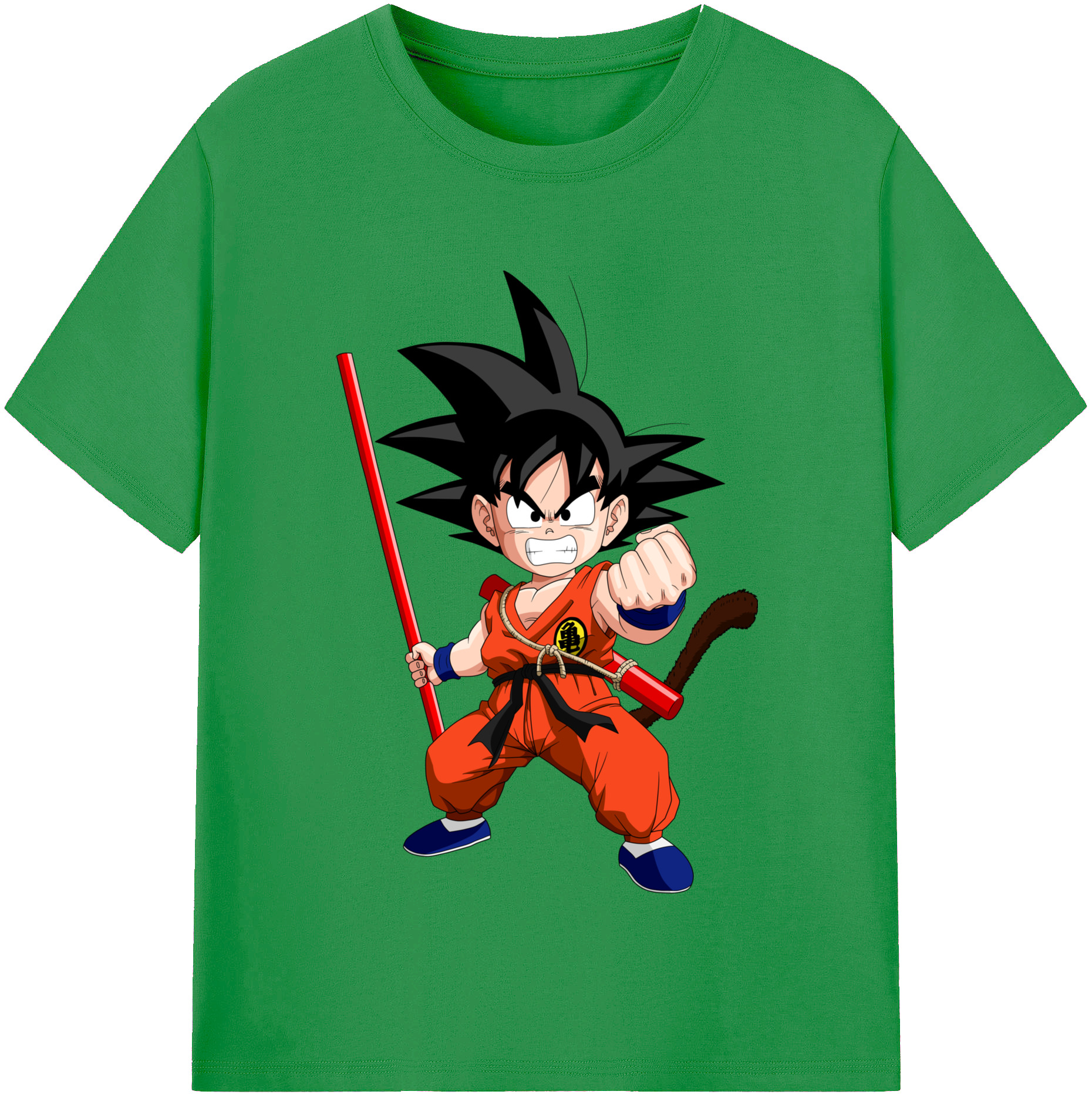 （画像用） ドラゴンボール 孫悟空（そん ごくう）Son Goku カカロット DRAGON BALL Kakarotto レディースカジュアルプリントTシャツ（綿100％）