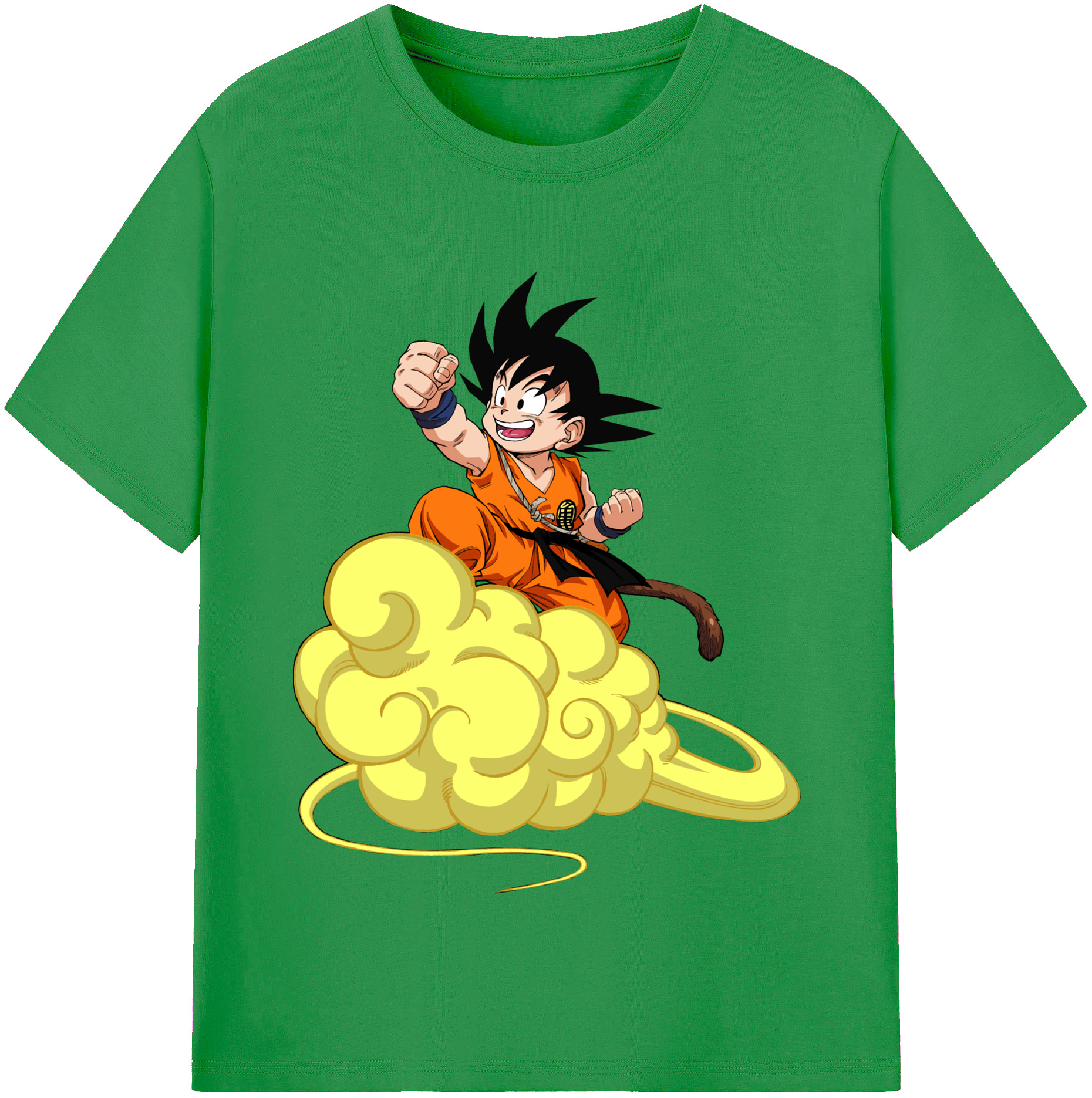 （画像用） ドラゴンボール 孫悟空（そん ごくう）Son Goku カカロット DRAGON BALL Kakarotto レディースカジュアルプリントTシャツ（綿100％）