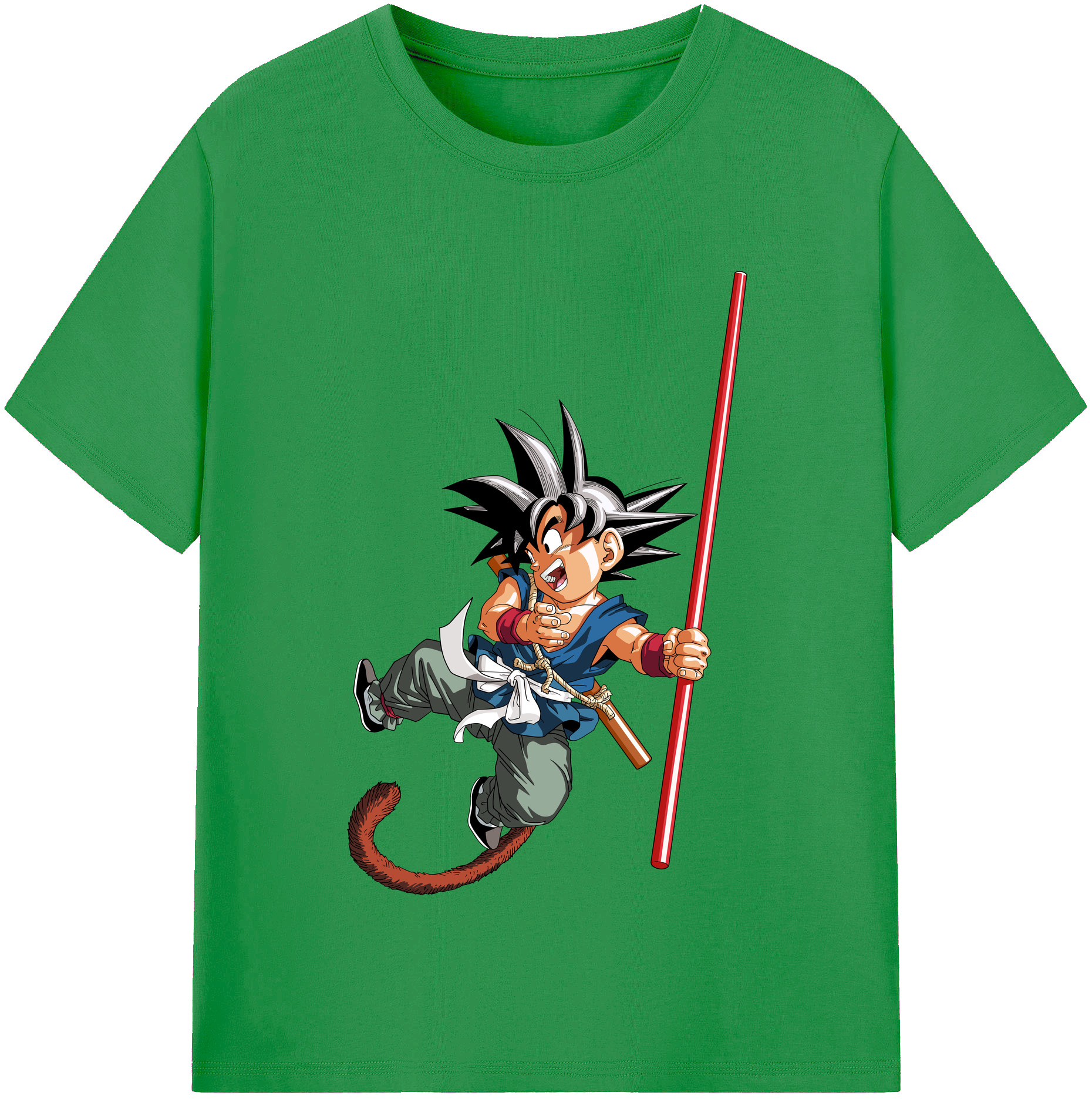（画像用） ドラゴンボール 孫悟空（そん ごくう）Son Goku カカロット DRAGON BALL Kakarotto レディースカジュアルプリントTシャツ（綿100％）