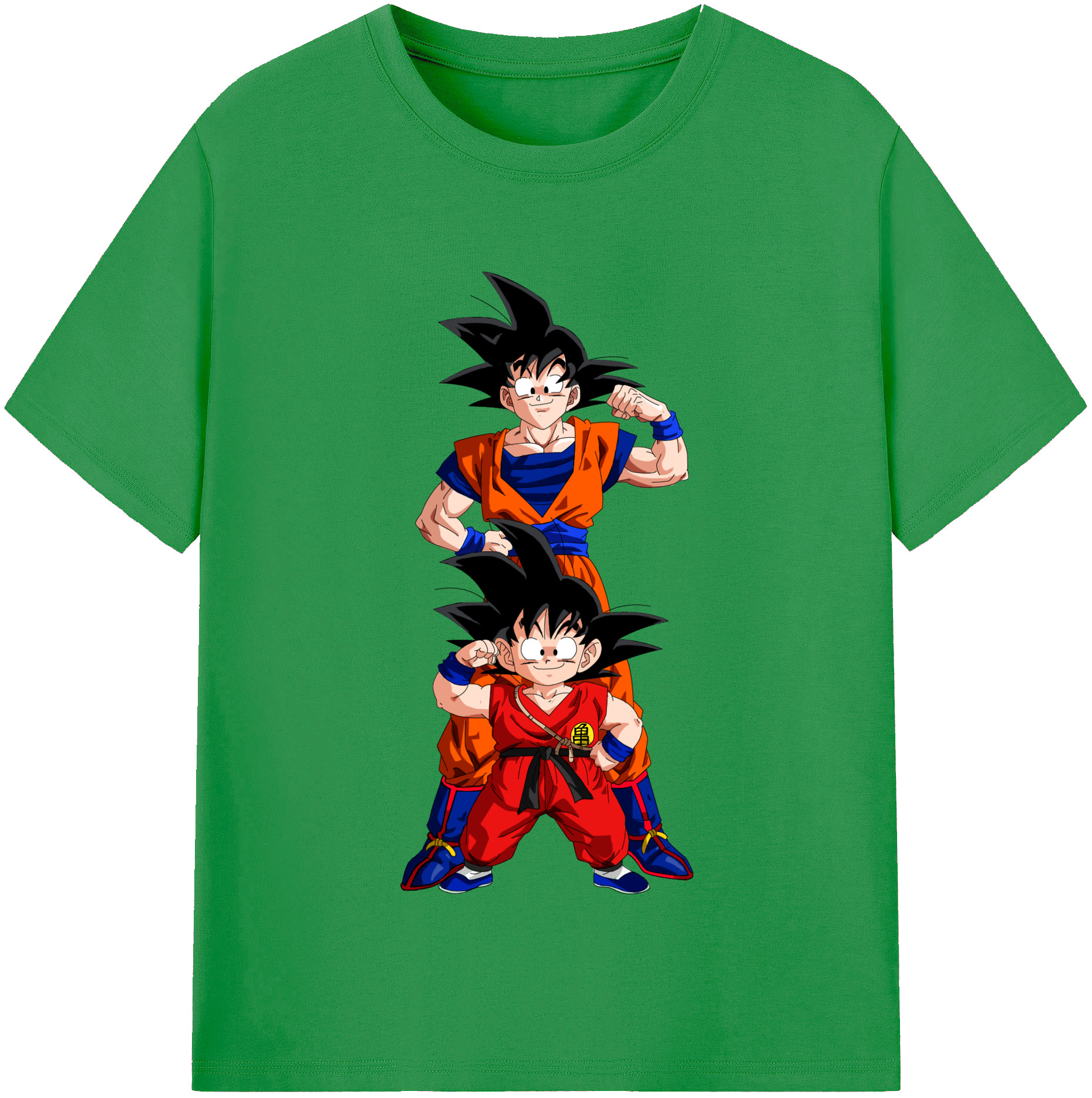 （画像用） ドラゴンボール 孫悟空（そん ごくう）Son Goku カカロット DRAGON BALL Kakarotto レディースカジュアルプリントTシャツ（綿100％）