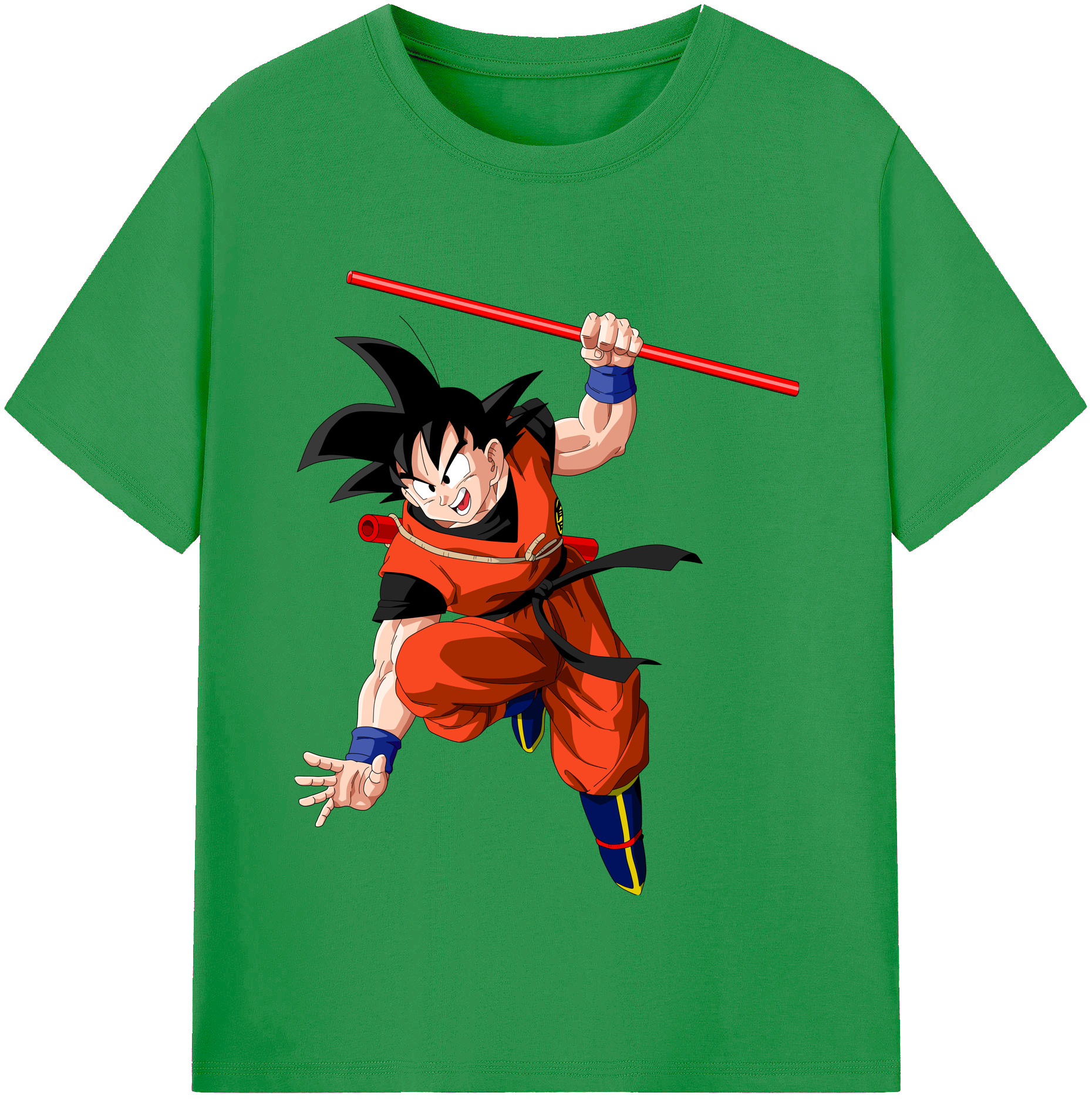 （画像用） ドラゴンボール 孫悟空（そん ごくう）Son Goku カカロット DRAGON BALL Kakarotto レディースカジュアルプリントTシャツ（綿100％）