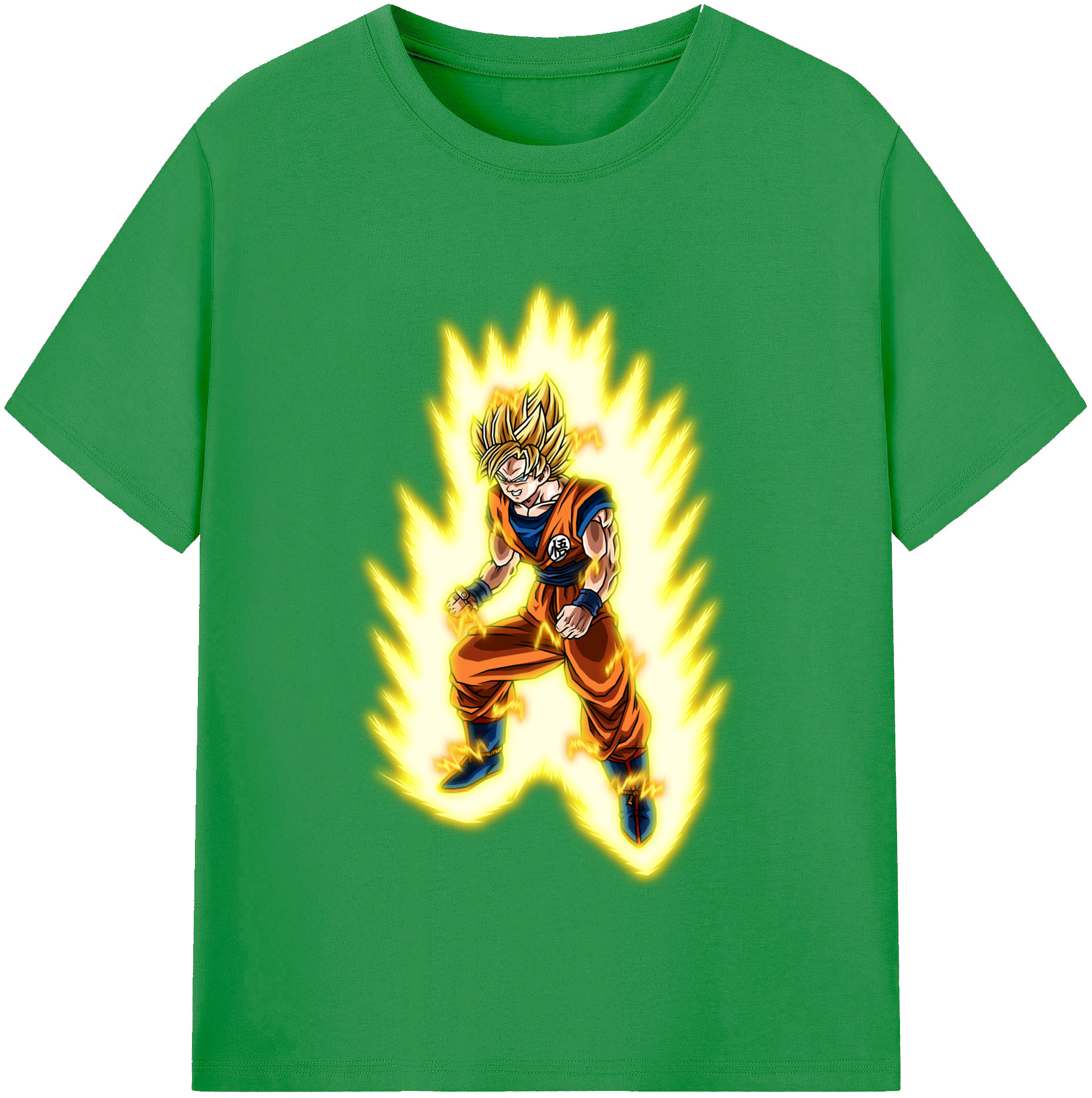 （画像用） ドラゴンボール 孫悟空（そん ごくう）Son Goku カカロット DRAGON BALL Kakarotto レディースカジュアルプリントTシャツ（綿100％）