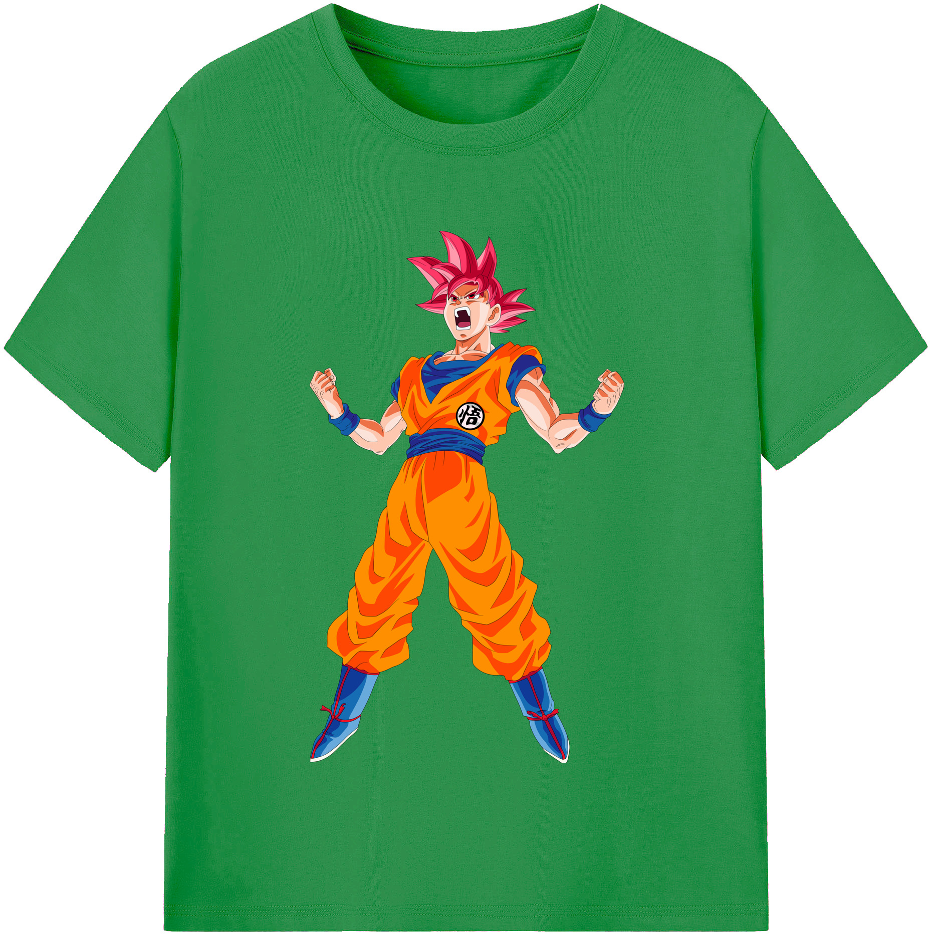 （画像用） ドラゴンボール 孫悟空（そん ごくう）Son Goku カカロット DRAGON BALL Kakarotto レディースカジュアルプリントTシャツ（綿100％）