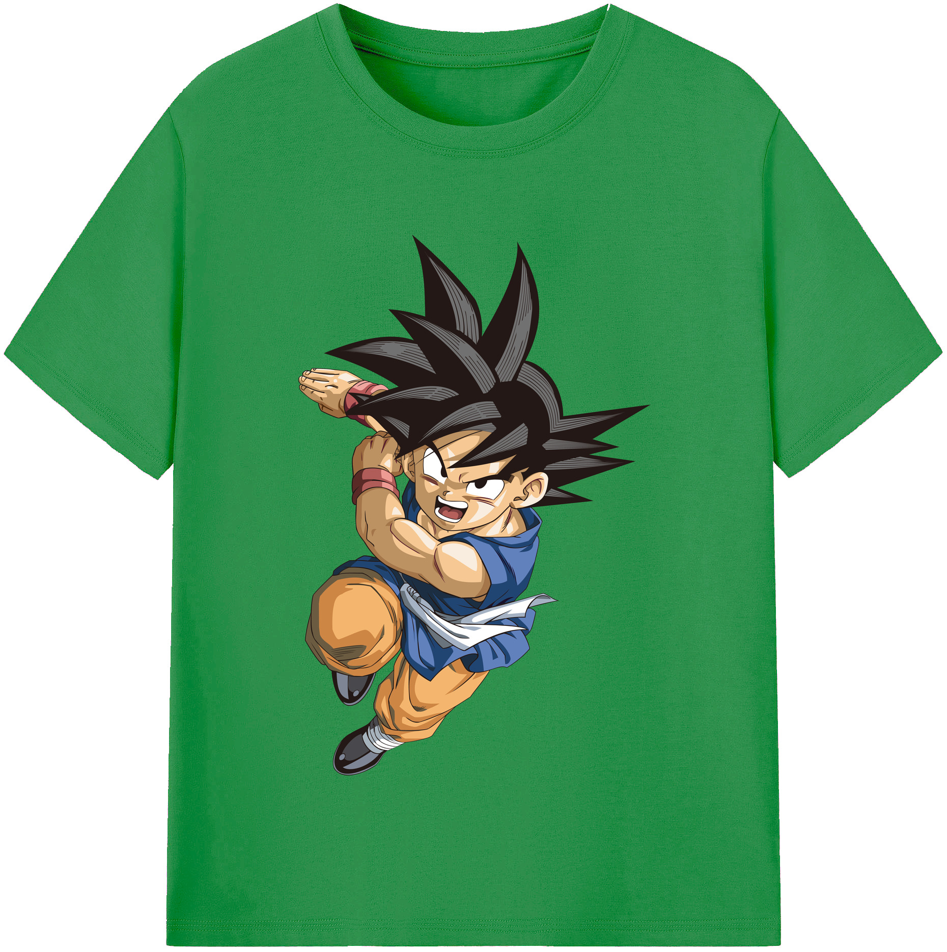 （画像用） ドラゴンボール 孫悟空（そん ごくう）Son Goku カカロット DRAGON BALL Kakarotto レディースカジュアルプリントTシャツ（綿100％）