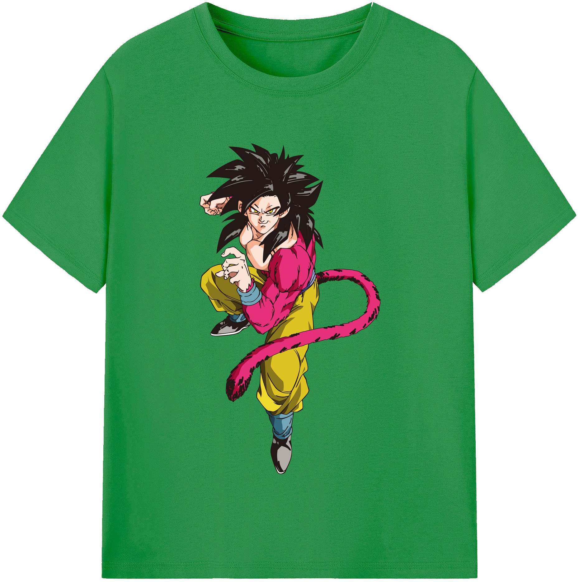 （画像用） ドラゴンボール 孫悟空（そん ごくう）Son Goku カカロット DRAGON BALL Kakarotto レディースカジュアルプリントTシャツ（綿100％）