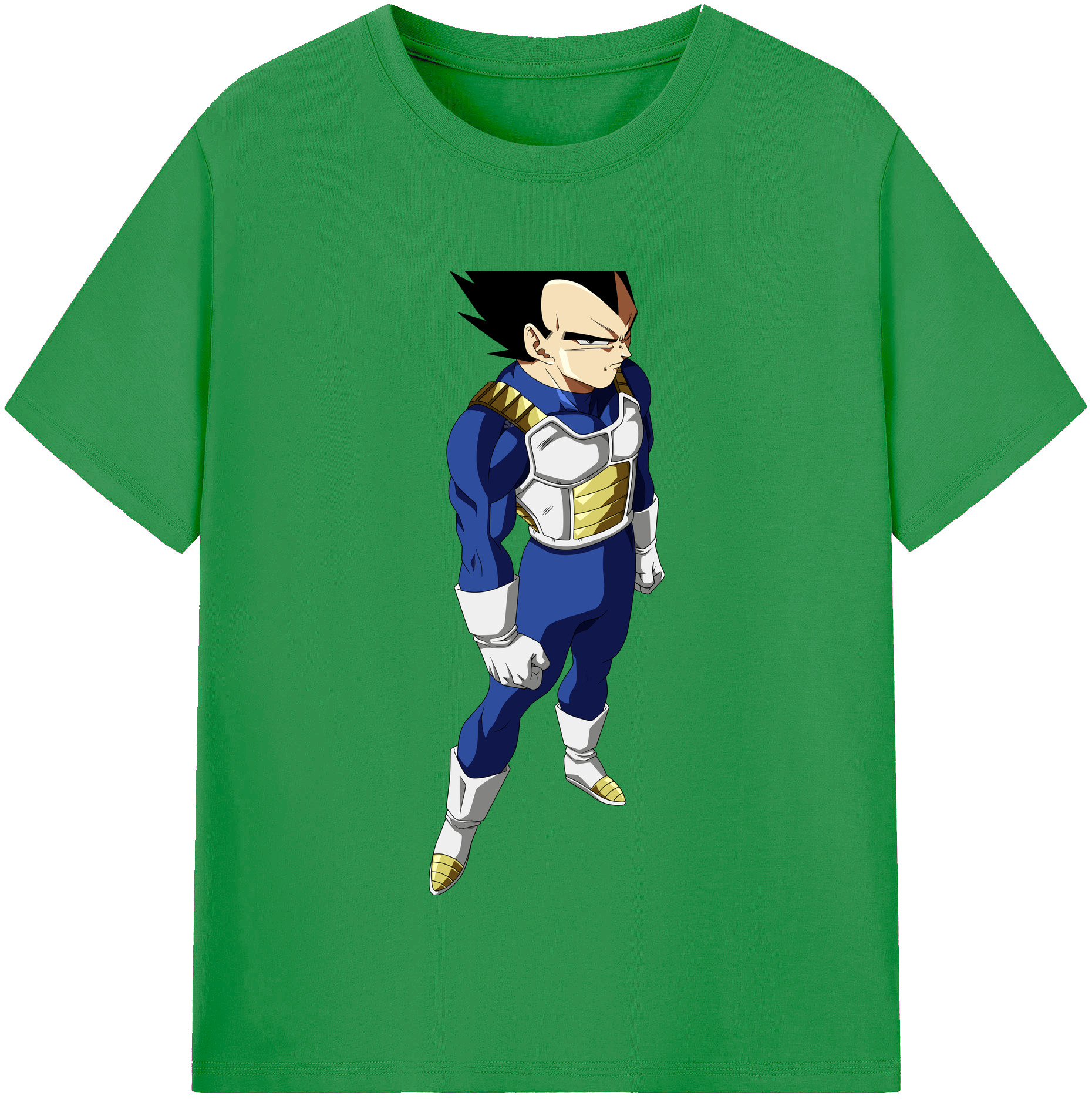 （画像用） ドラゴンボール ベジータ四世（Bejīta Yonsei）DRAGON BALL Vegeta IV レディースカジュアルプリントTシャツ（綿100％）