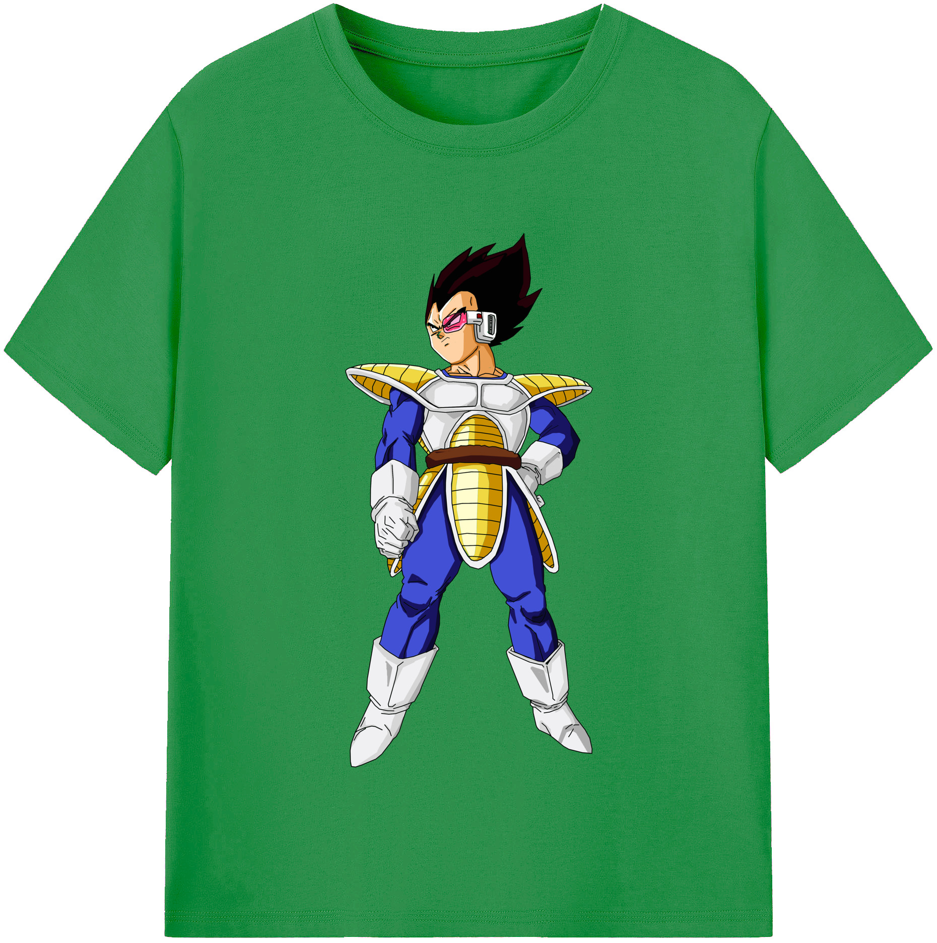 （画像用） ドラゴンボール ベジータ四世（Bejīta Yonsei）DRAGON BALL Vegeta IV レディースカジュアルプリントTシャツ（綿100％）