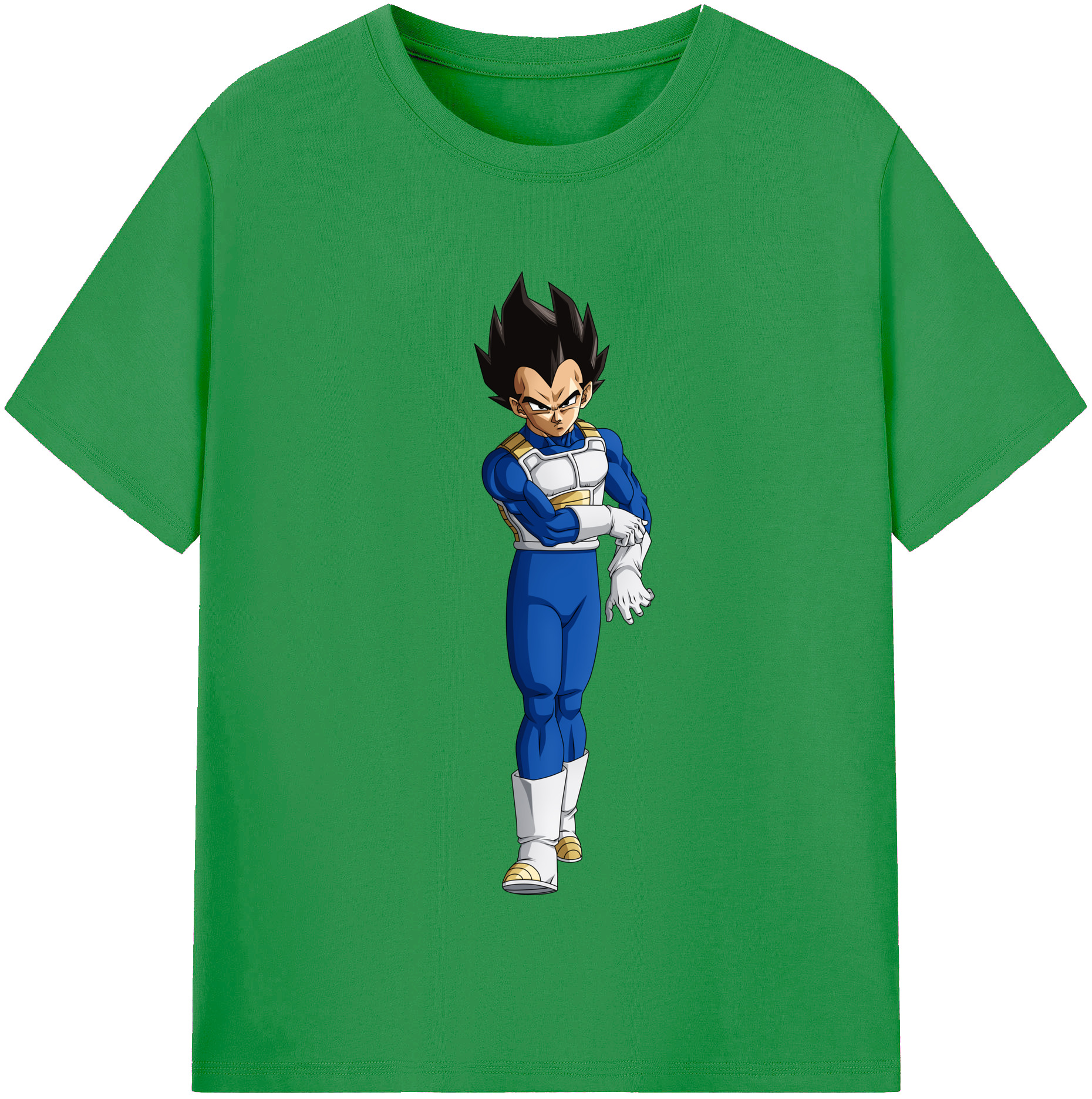 （画像用） ドラゴンボール ベジータ四世（Bejīta Yonsei）DRAGON BALL Vegeta IV レディースカジュアルプリントTシャツ（綿100％）