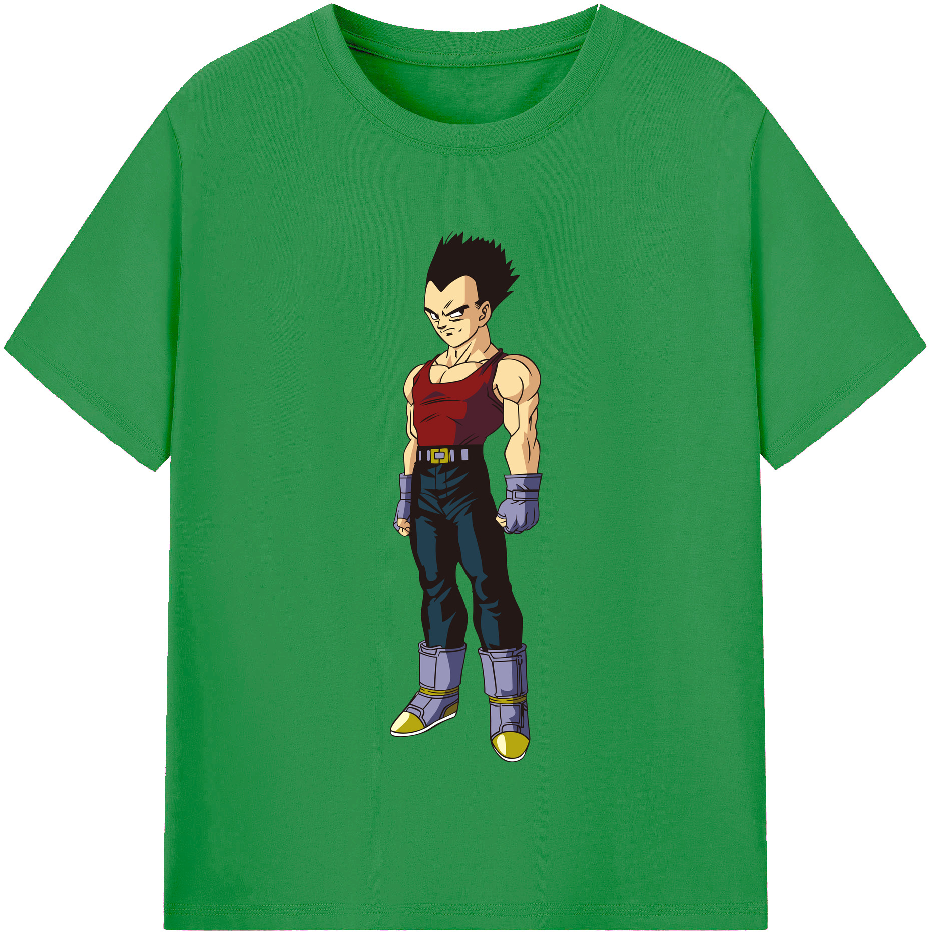（画像用） ドラゴンボール ベジータ四世（Bejīta Yonsei）DRAGON BALL Vegeta IV レディースカジュアルプリントTシャツ（綿100％）