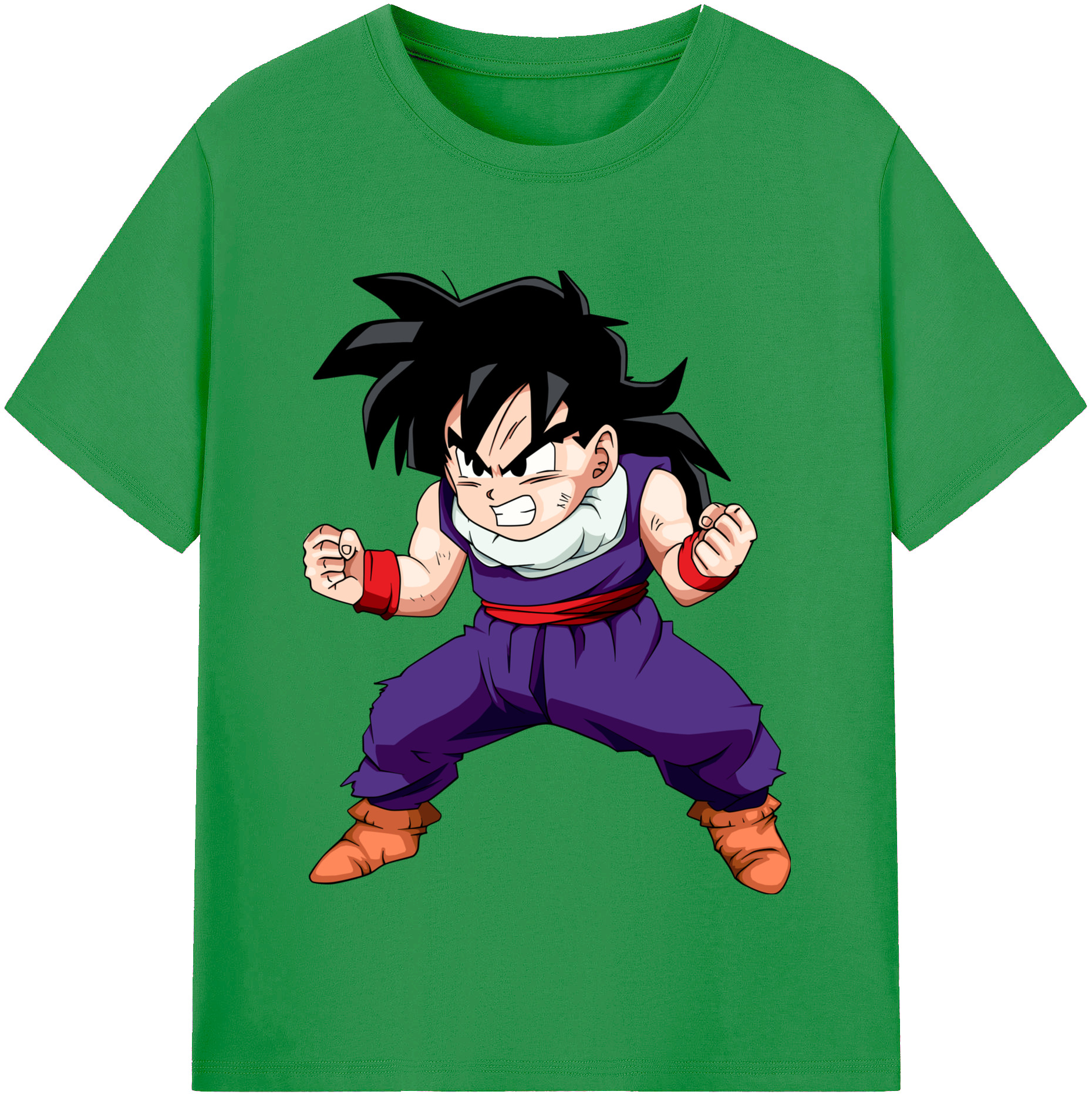 （画像用） ドラゴンボール 孫 悟飯（そんごはん）DRAGON BALL Son Gohan レディースカジュアルプリントTシャツ（綿100％）