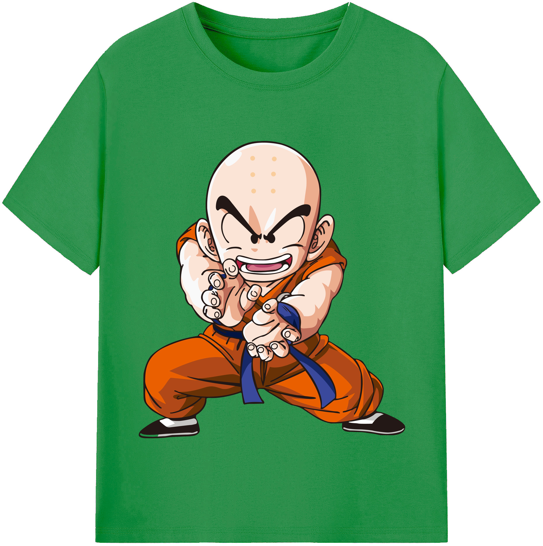 （画像用） ドラゴンボール クリリン DRAGON BALL krillin レディースカジュアルプリントTシャツ（綿100％）