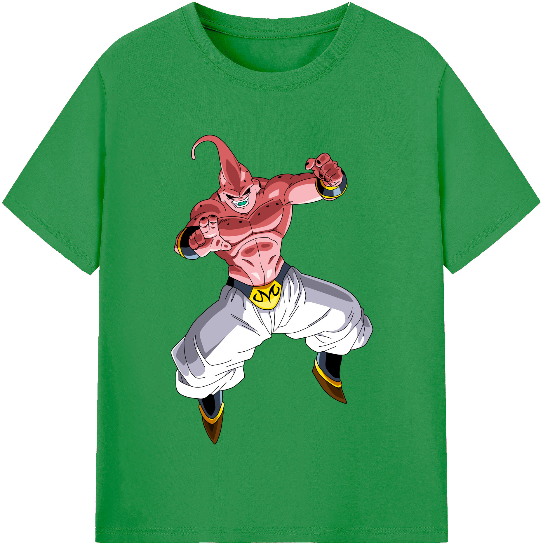 （画像用） ドラゴンボール 魔人ブウ DRAGON BALL Majin Buu レディースカジュアルプリントTシャツ（綿100％）