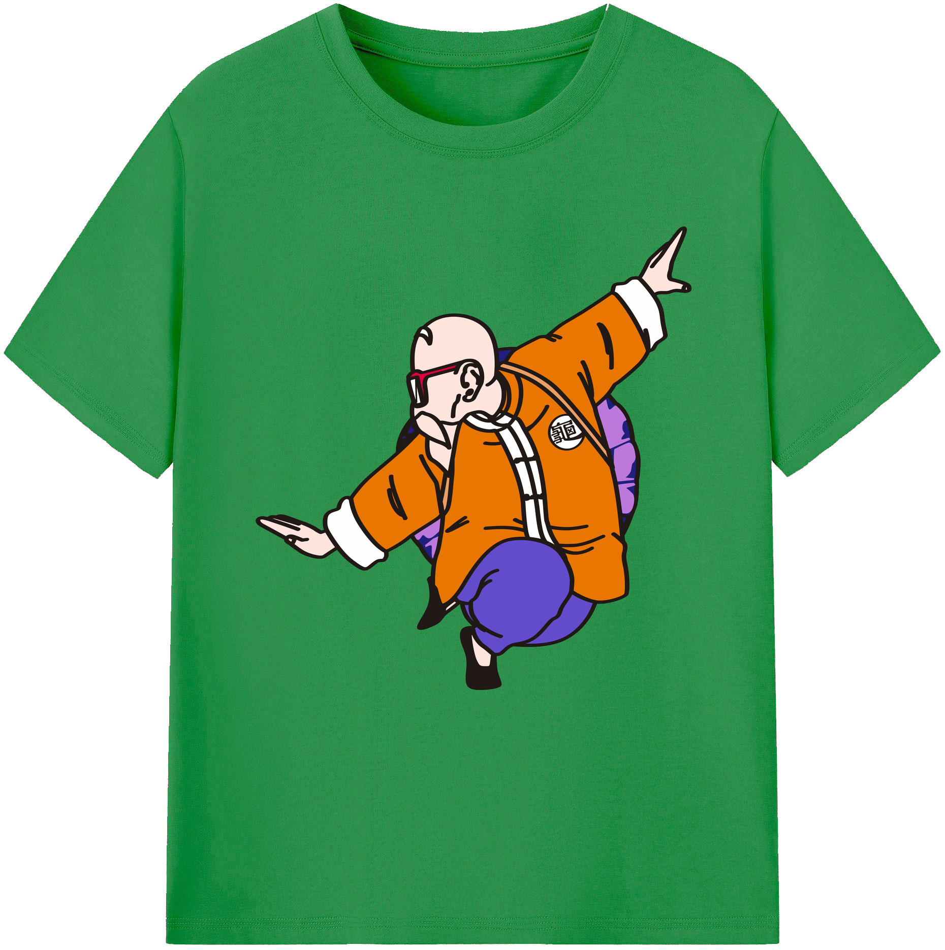 （画像用） ドラゴンボール 亀仙人（かめせんにん） DRAGON BALL Master Roshi Kame Sennin レディースカジュアルプリントTシャツ（綿100％）