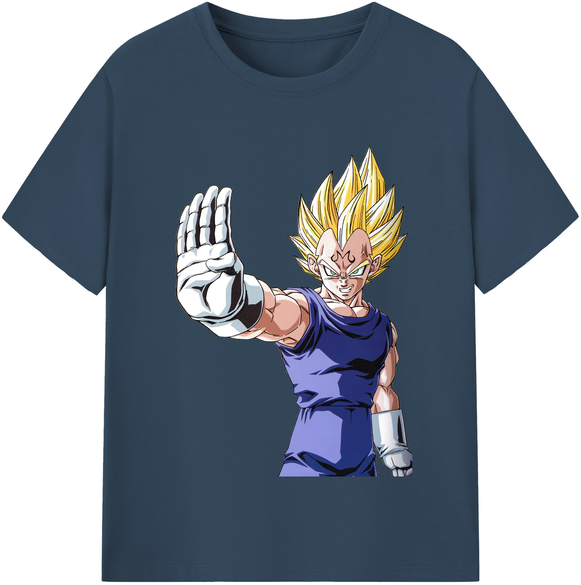 （画像用） ドラゴンボール ベジータ四世（Bejīta Yonsei）DRAGON BALL Vegeta IV レディースカジュアルプリントTシャツ（綿100％）