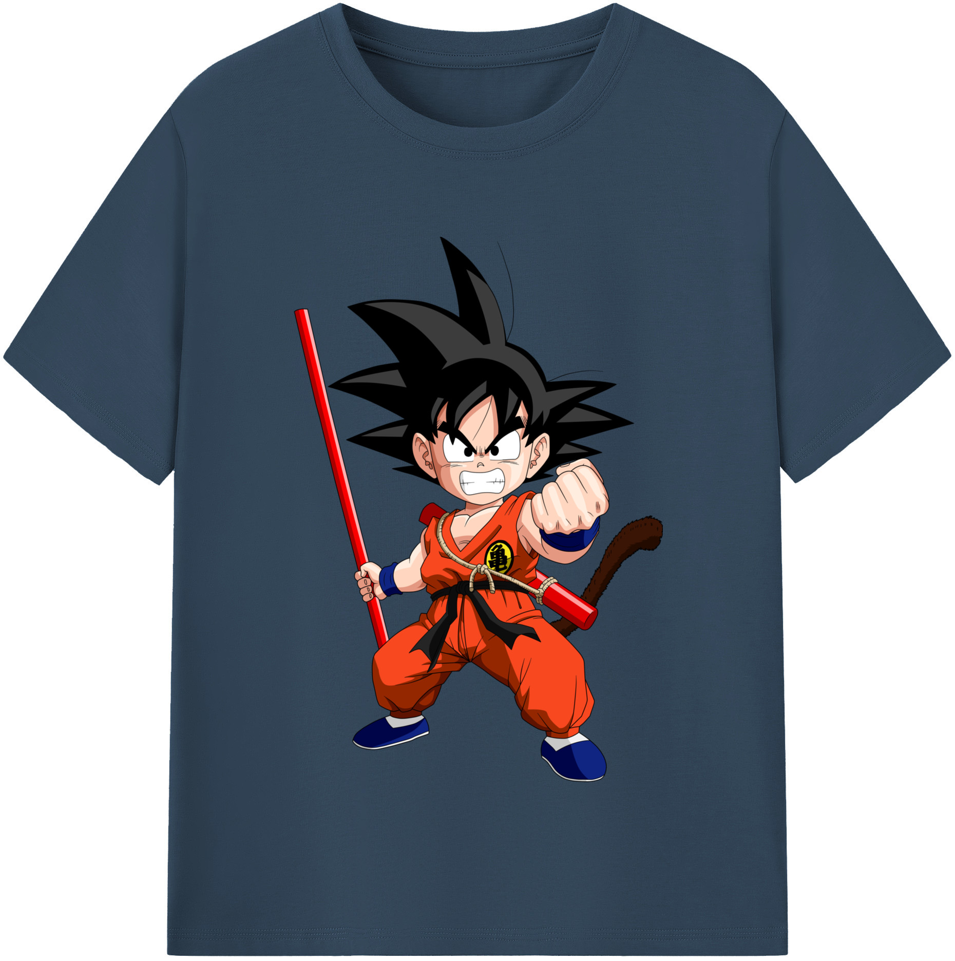 （画像用） ドラゴンボール 孫悟空（そん ごくう）Son Goku カカロット DRAGON BALL Kakarotto レディースカジュアルプリントTシャツ（綿100％）