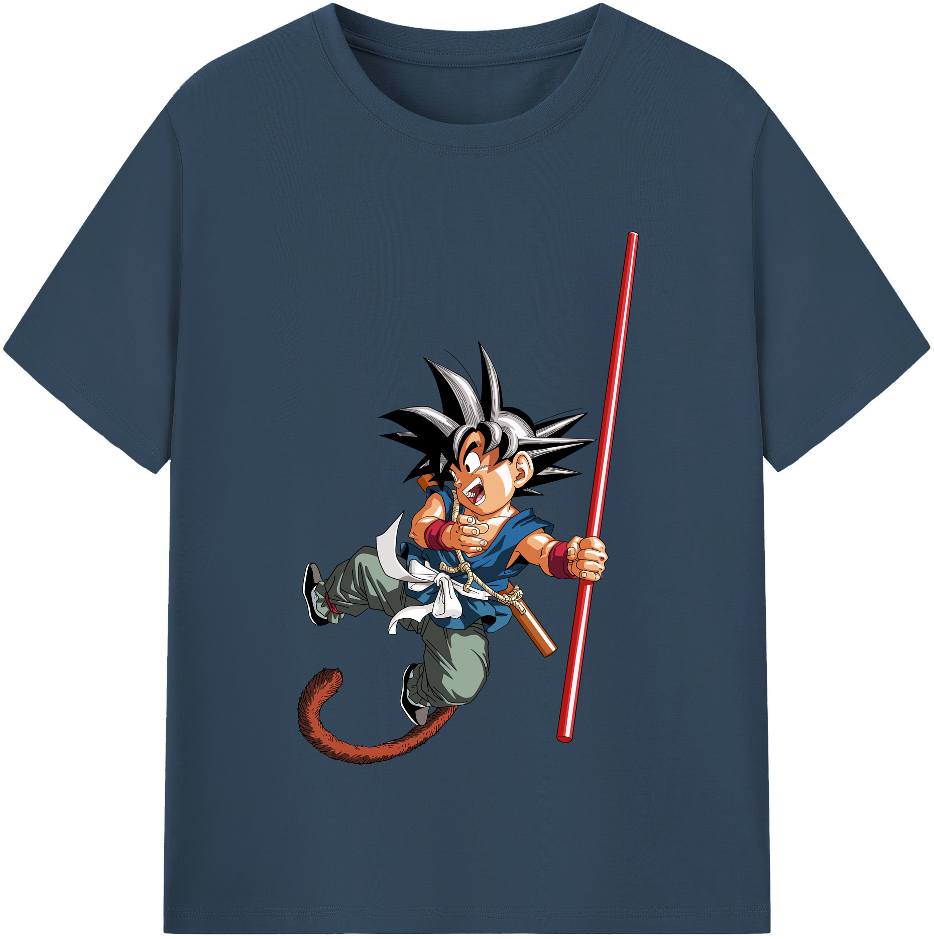 （画像用） ドラゴンボール 孫悟空（そん ごくう）Son Goku カカロット DRAGON BALL Kakarotto レディースカジュアルプリントTシャツ（綿100％）