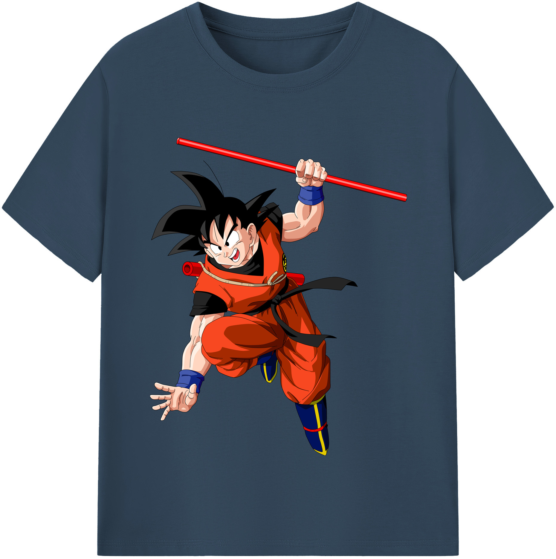 （画像用） ドラゴンボール 孫悟空（そん ごくう）Son Goku カカロット DRAGON BALL Kakarotto レディースカジュアルプリントTシャツ（綿100％）