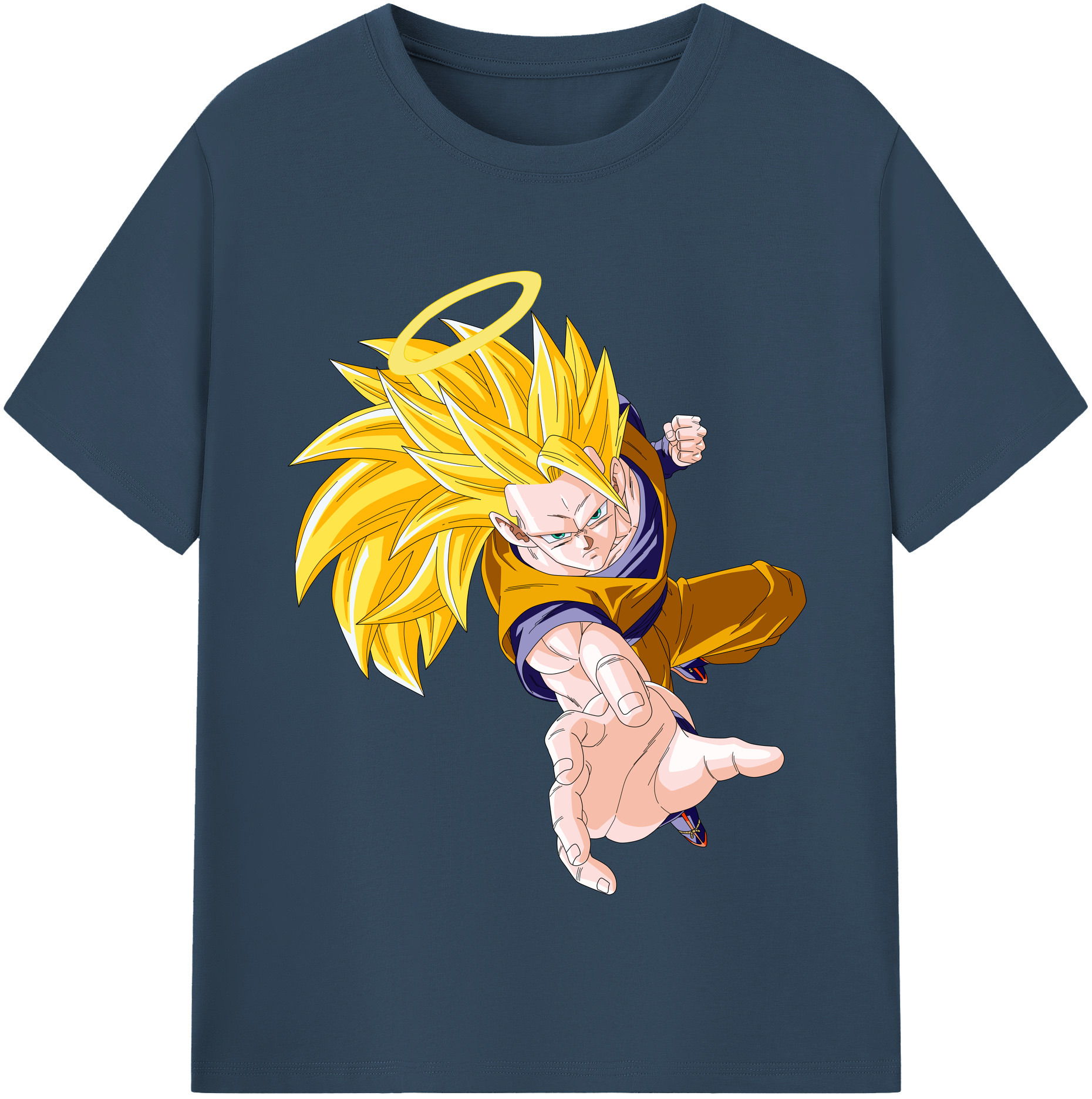 （画像用） ドラゴンボール 孫悟空（そん ごくう）Son Goku カカロット DRAGON BALL Kakarotto レディースカジュアルプリントTシャツ（綿100％）