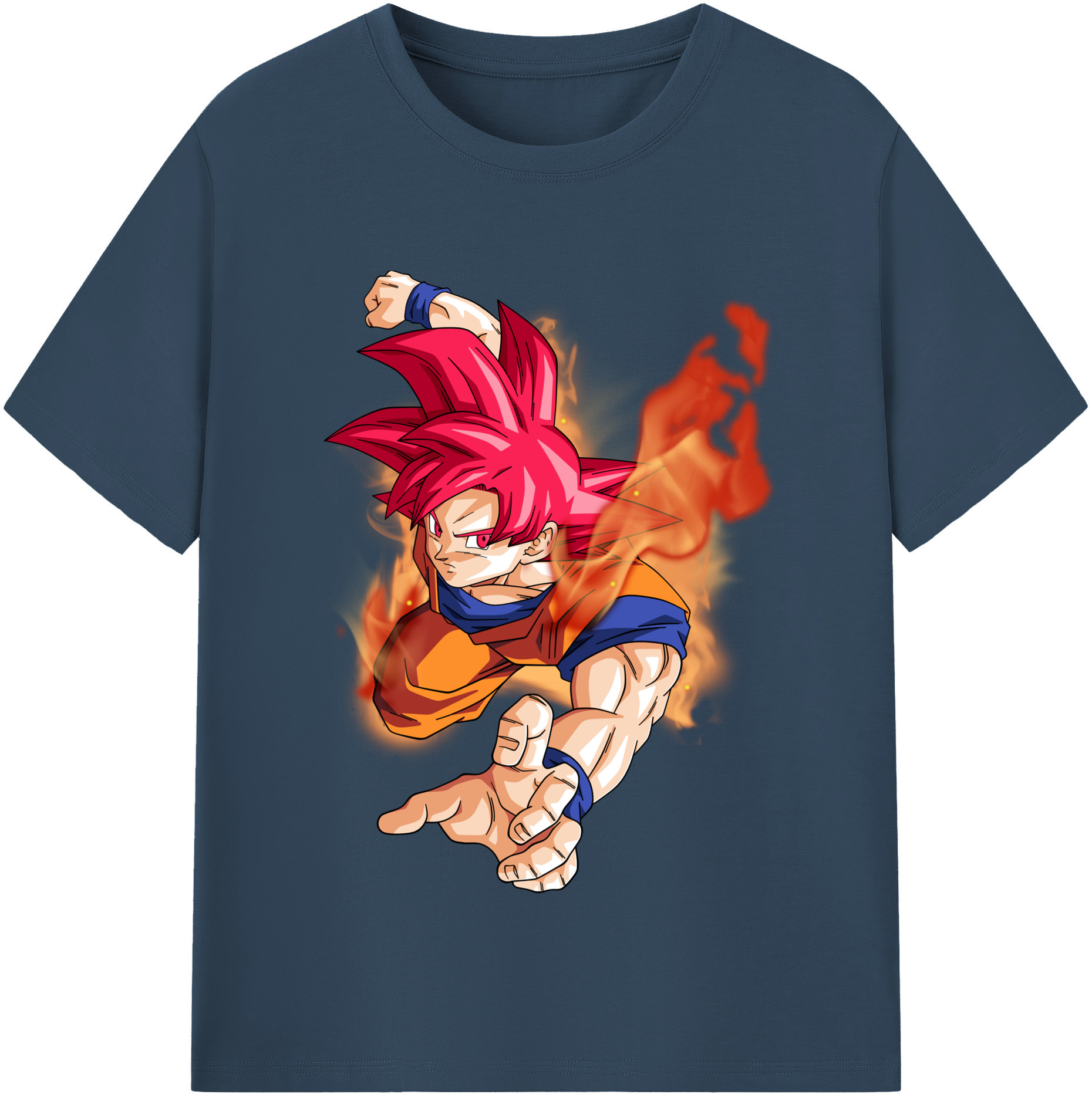 （画像用） ドラゴンボール 孫悟空（そん ごくう）Son Goku カカロット DRAGON BALL Kakarotto レディースカジュアルプリントTシャツ（綿100％）