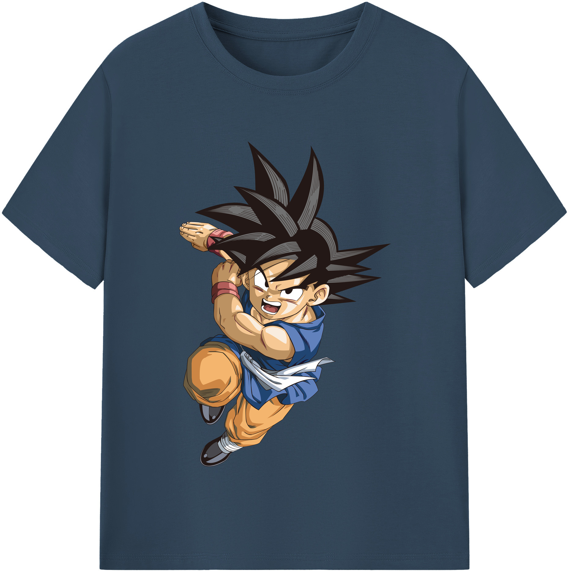 （画像用） ドラゴンボール 孫悟空（そん ごくう）Son Goku カカロット DRAGON BALL Kakarotto レディースカジュアルプリントTシャツ（綿100％）