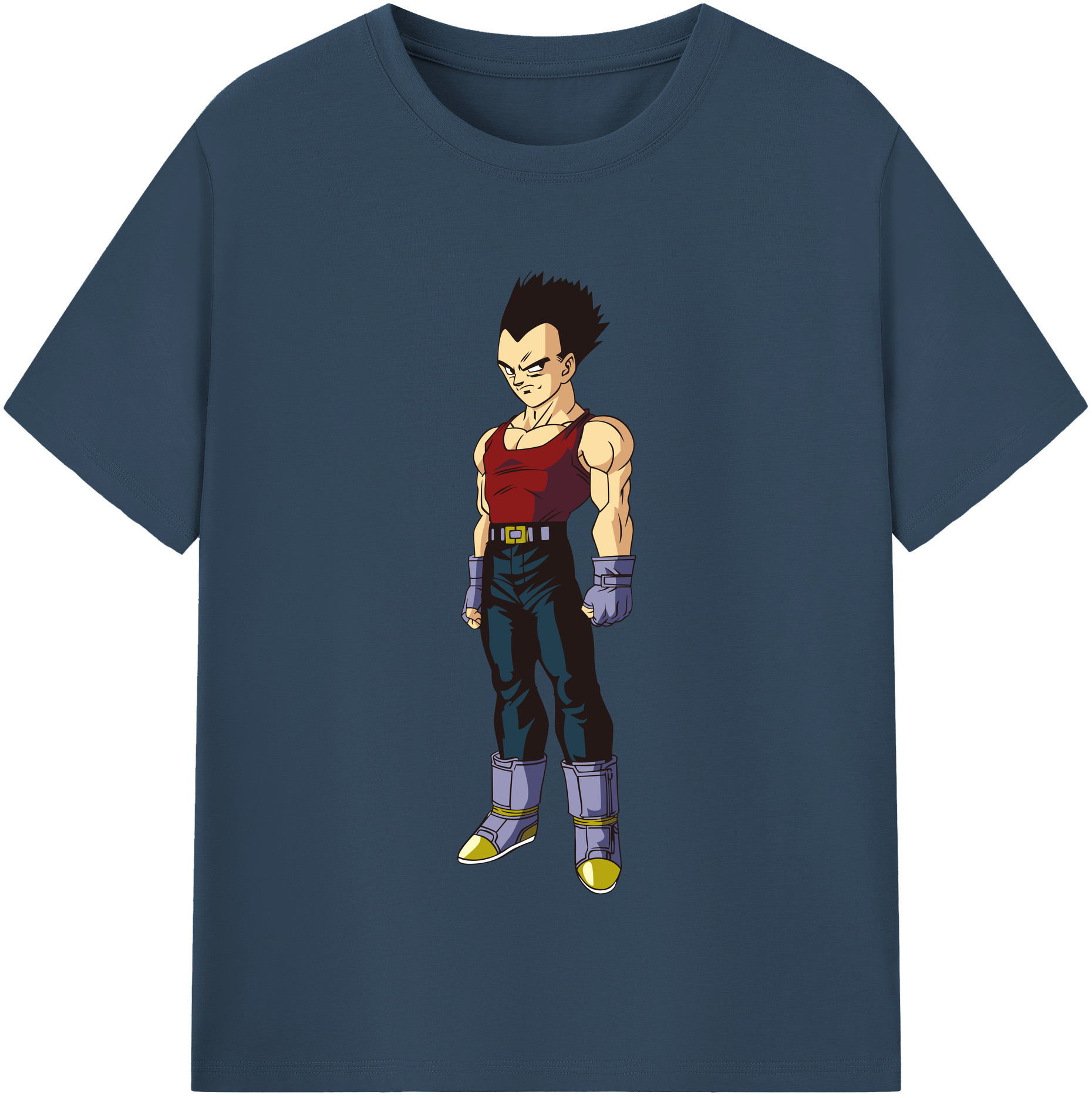 （画像用） ドラゴンボール ベジータ四世（Bejīta Yonsei）DRAGON BALL Vegeta IV レディースカジュアルプリントTシャツ（綿100％）
