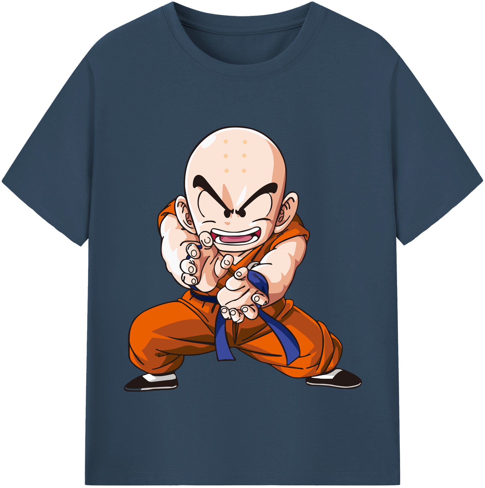 （画像用） ドラゴンボール クリリン DRAGON BALL krillin レディースカジュアルプリントTシャツ（綿100％）