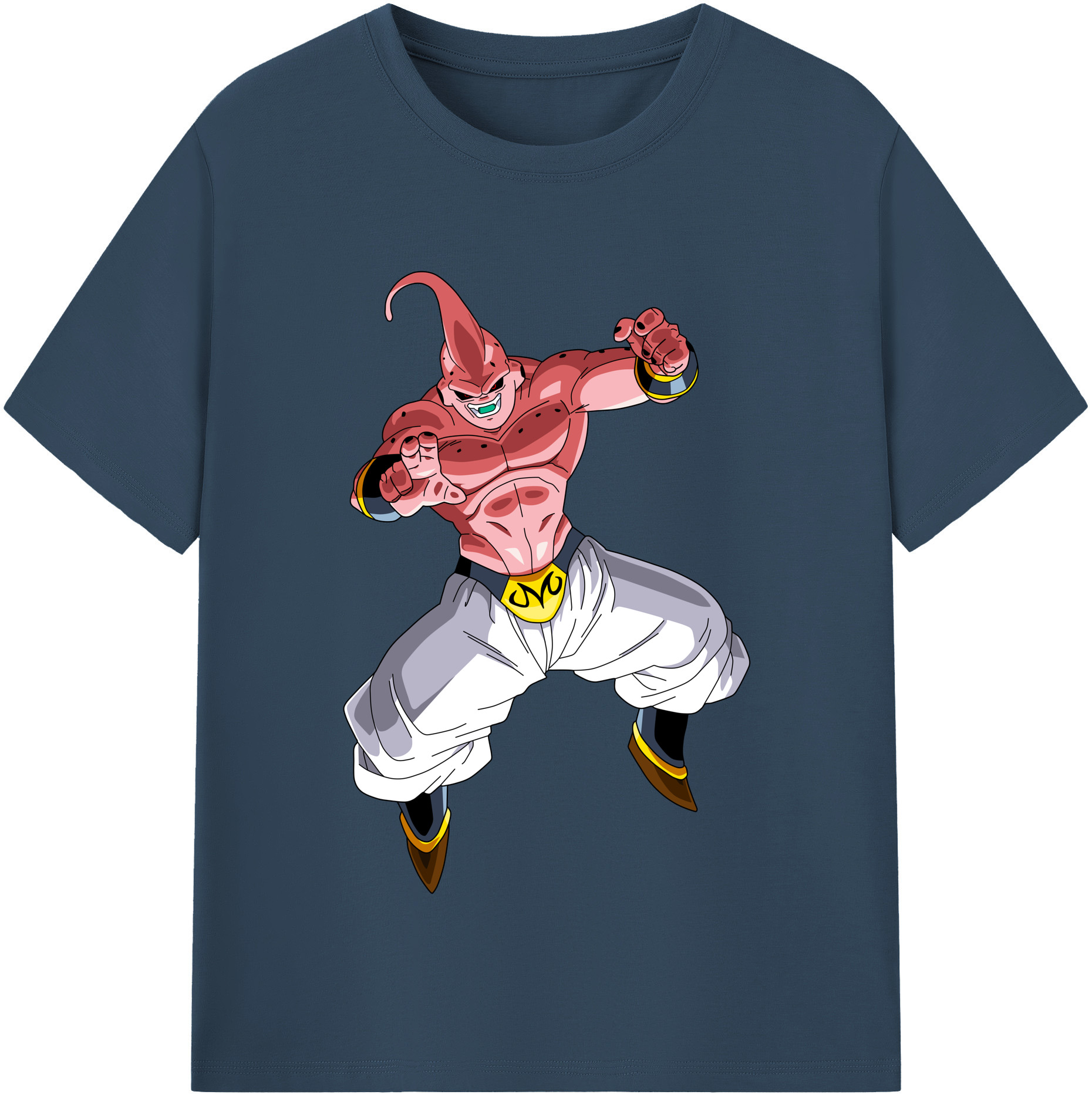 （画像用） ドラゴンボール 魔人ブウ DRAGON BALL Majin Buu レディースカジュアルプリントTシャツ（綿100％）