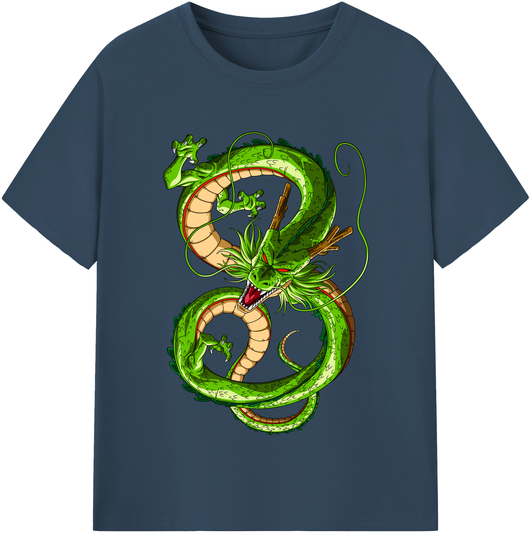 （画像用） ドラゴンボール 神龍 シェンロン DRAGON BALL Shenron レディースカジュアルプリントTシャツ（綿100％）