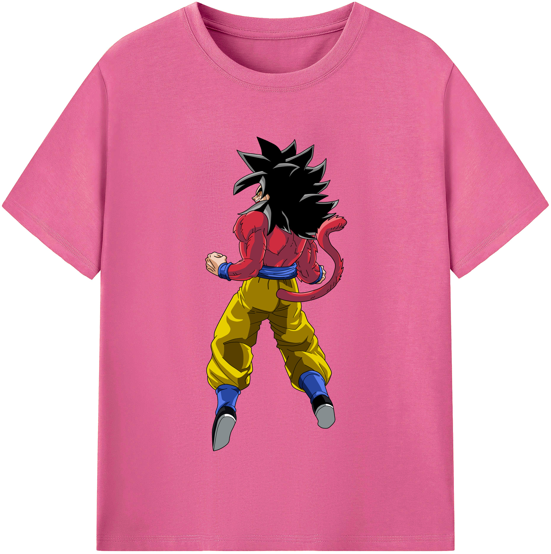 （画像用） ドラゴンボール 孫悟空（そん ごくう）Son Goku カカロット DRAGON BALL Kakarotto レディースカジュアルプリントTシャツ（綿100％）