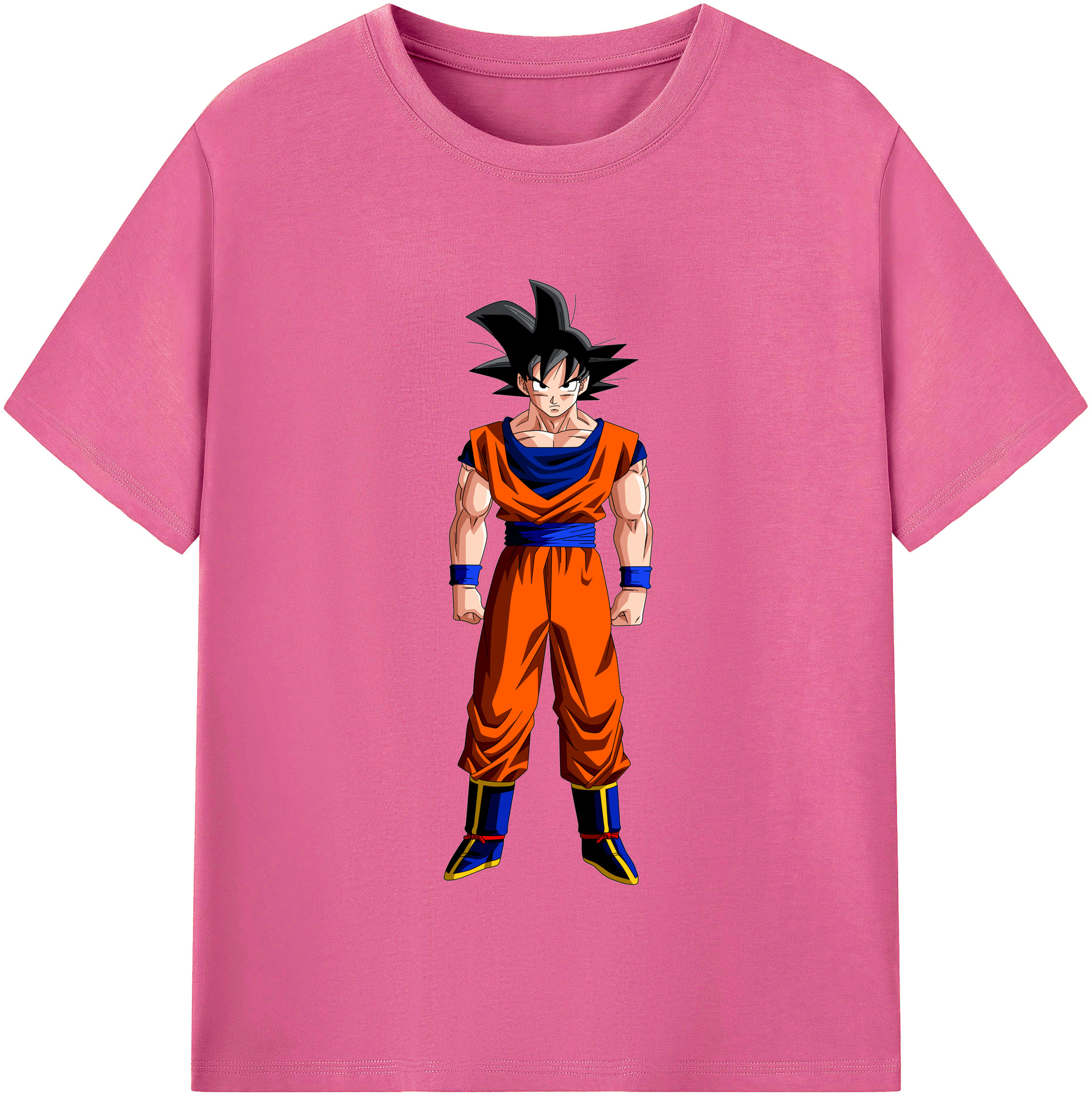 （画像用） ドラゴンボール 孫悟空（そん ごくう）Son Goku カカロット DRAGON BALL Kakarotto レディースカジュアルプリントTシャツ（綿100％）