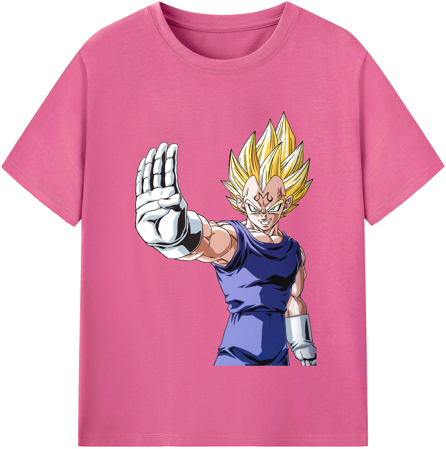 （画像用） ドラゴンボール ベジータ四世（Bejīta Yonsei）DRAGON BALL Vegeta IV レディースカジュアルプリントTシャツ（綿100％）