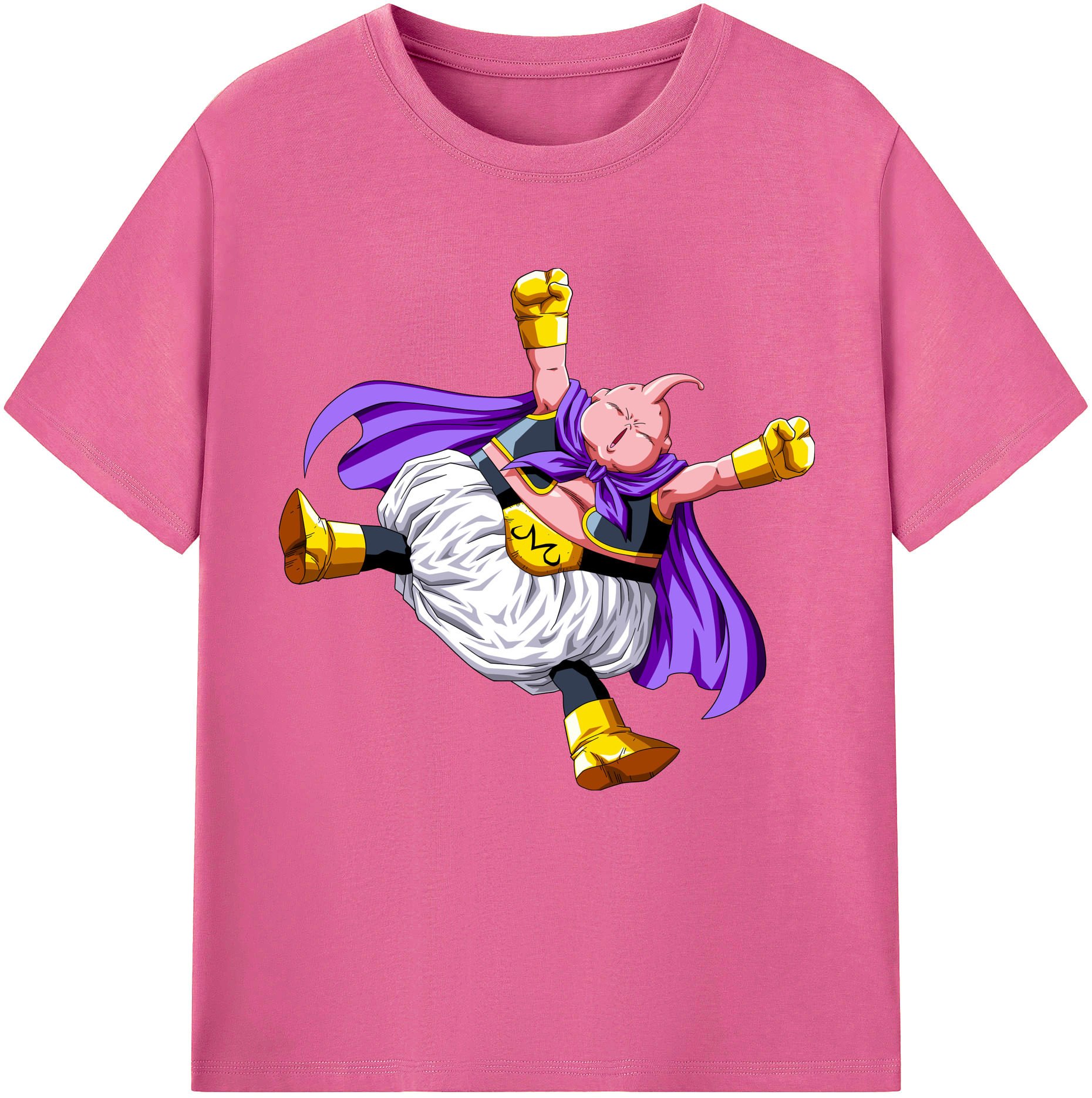 （画像用） ドラゴンボール 魔人ブウ DRAGON BALL Majin Buu レディースカジュアルプリントTシャツ（綿100％）