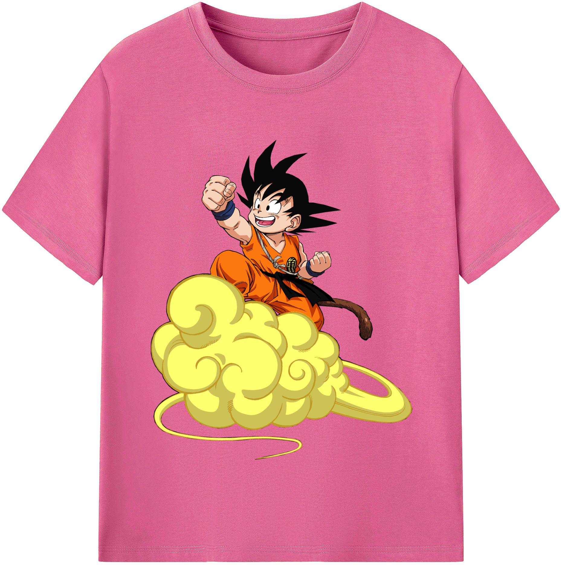 （画像用） ドラゴンボール 孫悟空（そん ごくう）Son Goku カカロット DRAGON BALL Kakarotto レディースカジュアルプリントTシャツ（綿100％）