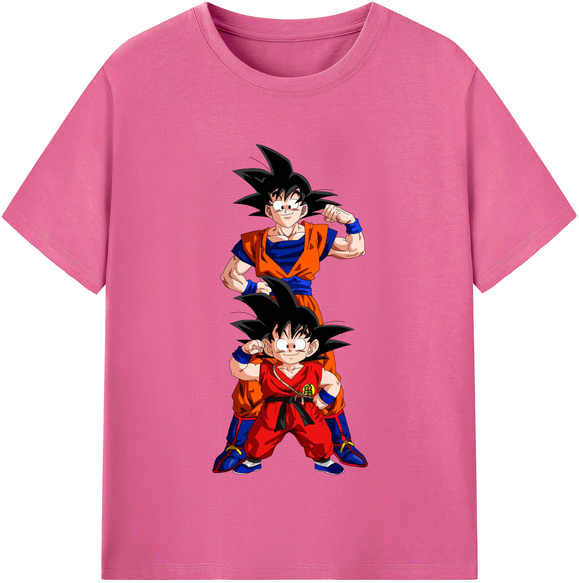 （画像用） ドラゴンボール 孫悟空（そん ごくう）Son Goku カカロット DRAGON BALL Kakarotto レディースカジュアルプリントTシャツ（綿100％）