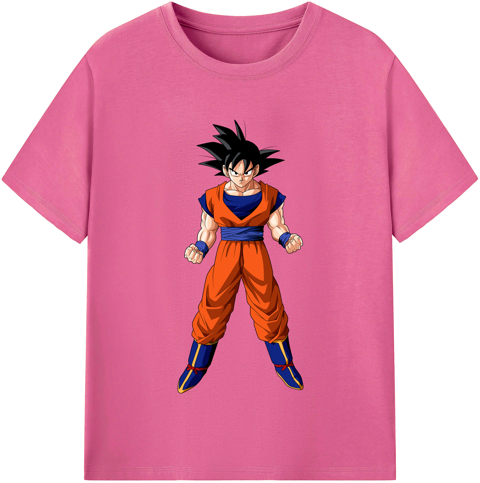 （画像用） ドラゴンボール 孫悟空（そん ごくう）Son Goku カカロット DRAGON BALL Kakarotto レディースカジュアルプリントTシャツ（綿100％）