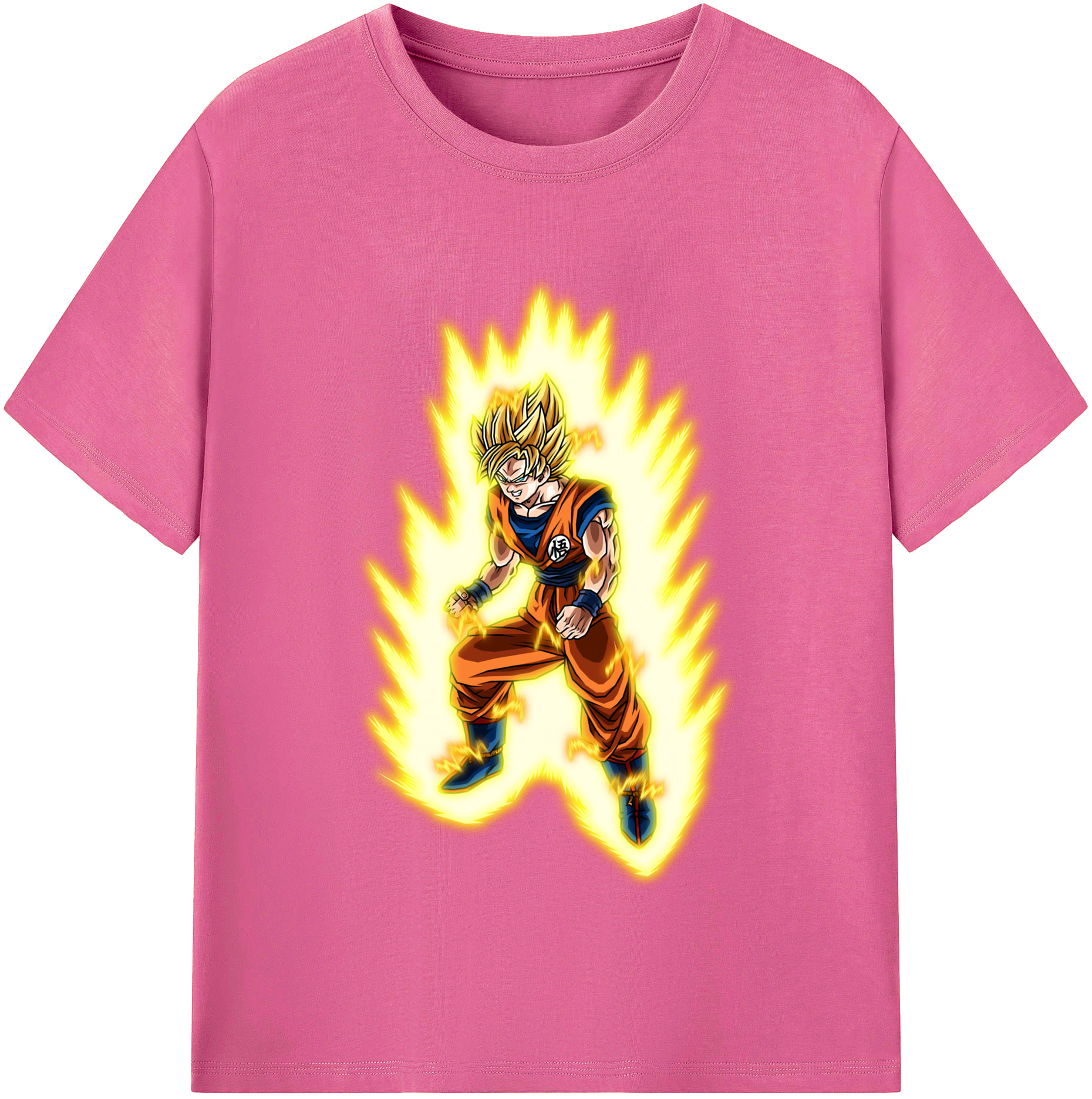 （画像用） ドラゴンボール 孫悟空（そん ごくう）Son Goku カカロット DRAGON BALL Kakarotto レディースカジュアルプリントTシャツ（綿100％）