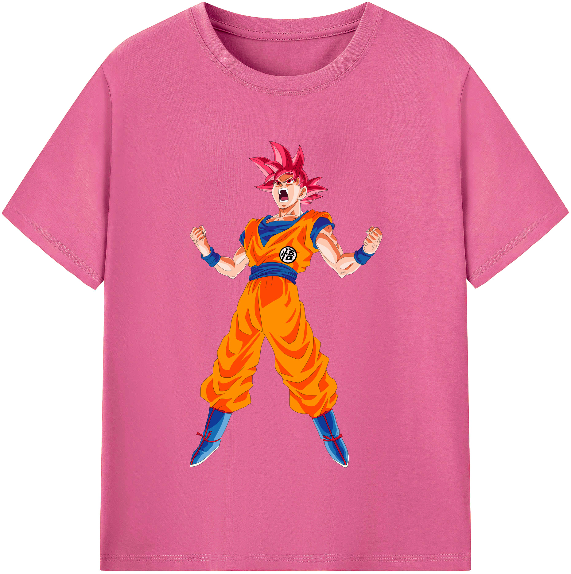 （画像用） ドラゴンボール 孫悟空（そん ごくう）Son Goku カカロット DRAGON BALL Kakarotto レディースカジュアルプリントTシャツ（綿100％）