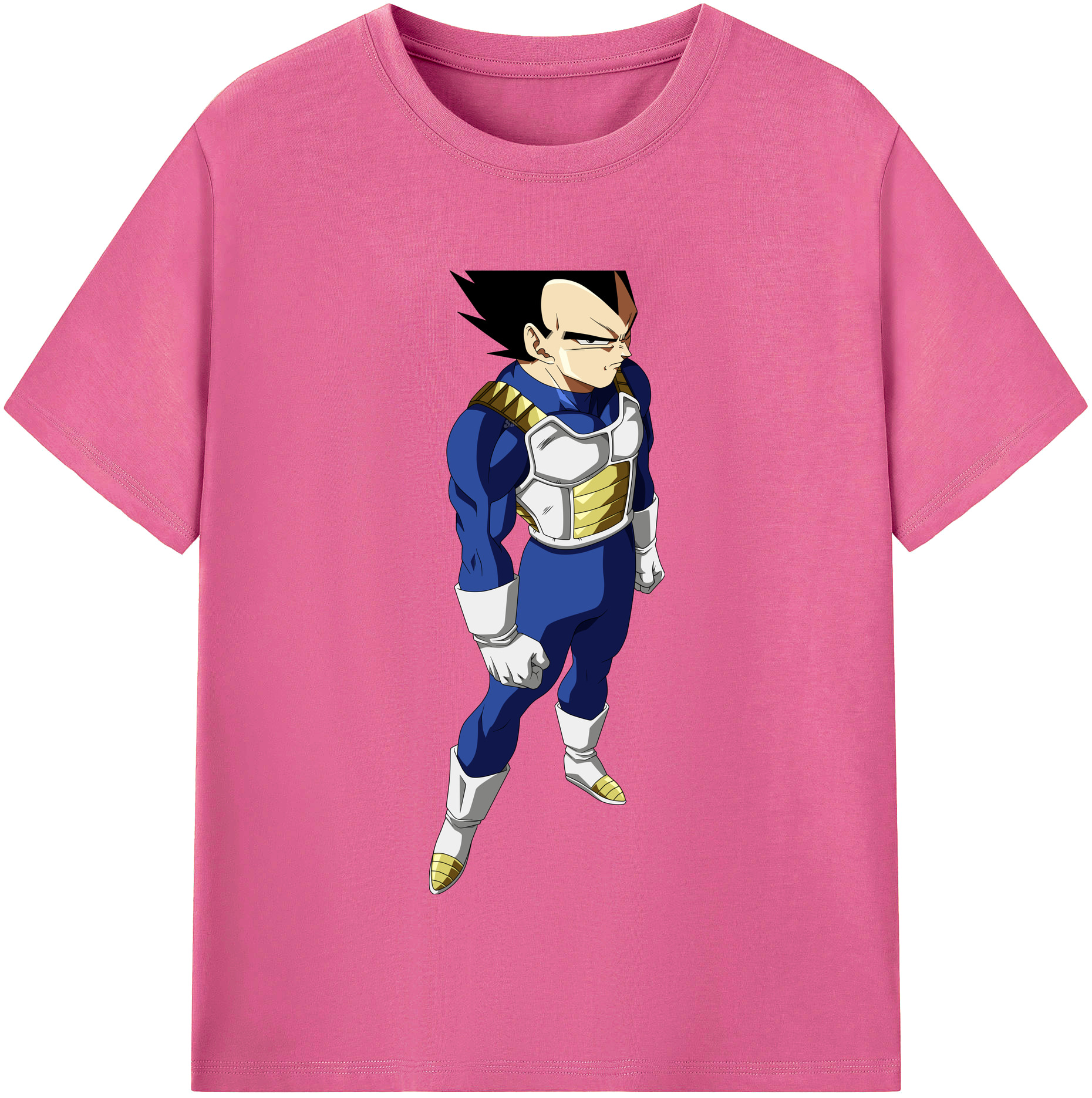 （画像用） ドラゴンボール ベジータ四世（Bejīta Yonsei）DRAGON BALL Vegeta IV レディースカジュアルプリントTシャツ（綿100％）