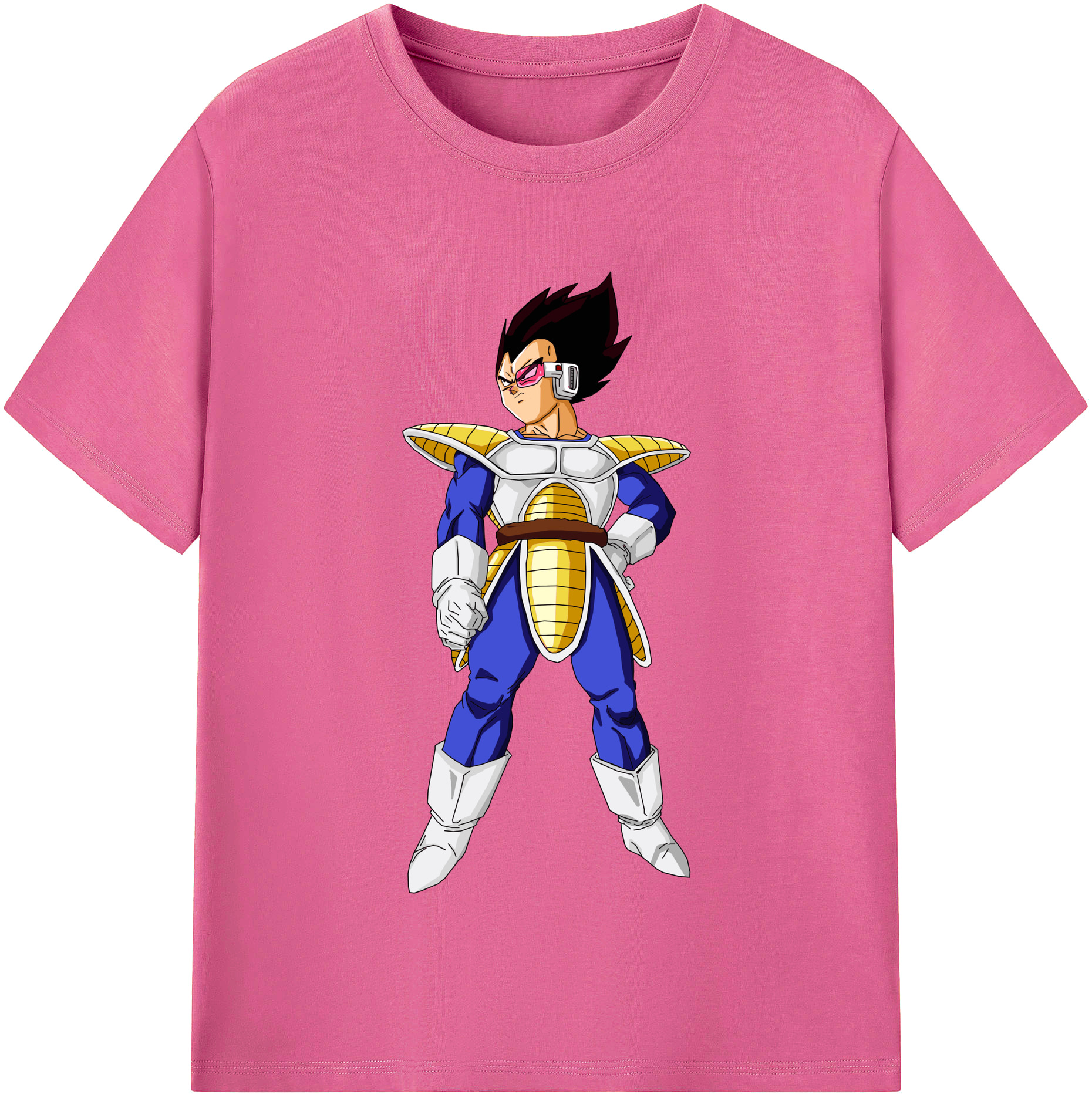 （画像用） ドラゴンボール ベジータ四世（Bejīta Yonsei）DRAGON BALL Vegeta IV レディースカジュアルプリントTシャツ（綿100％）