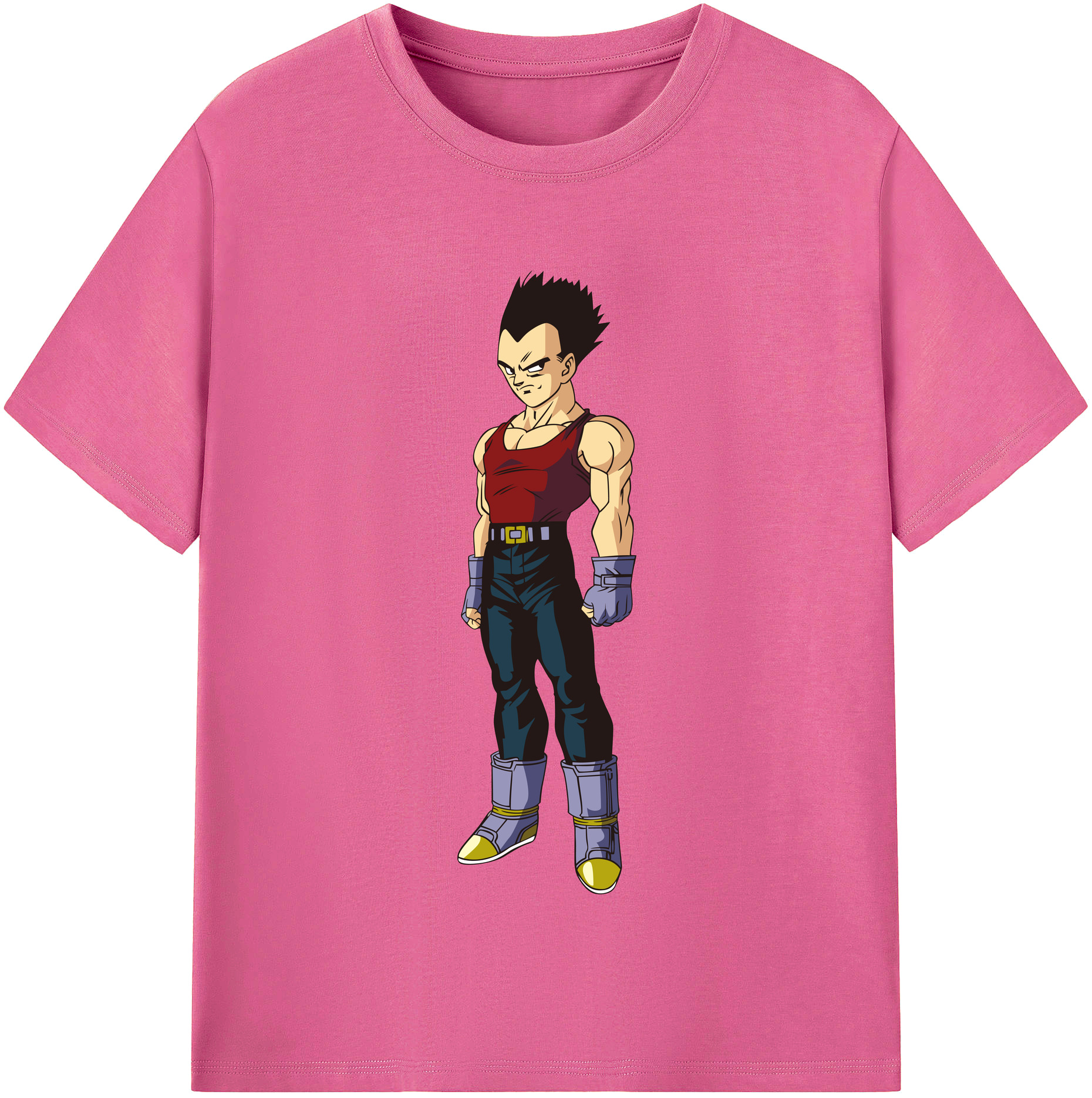 （画像用） ドラゴンボール ベジータ四世（Bejīta Yonsei）DRAGON BALL Vegeta IV レディースカジュアルプリントTシャツ（綿100％）