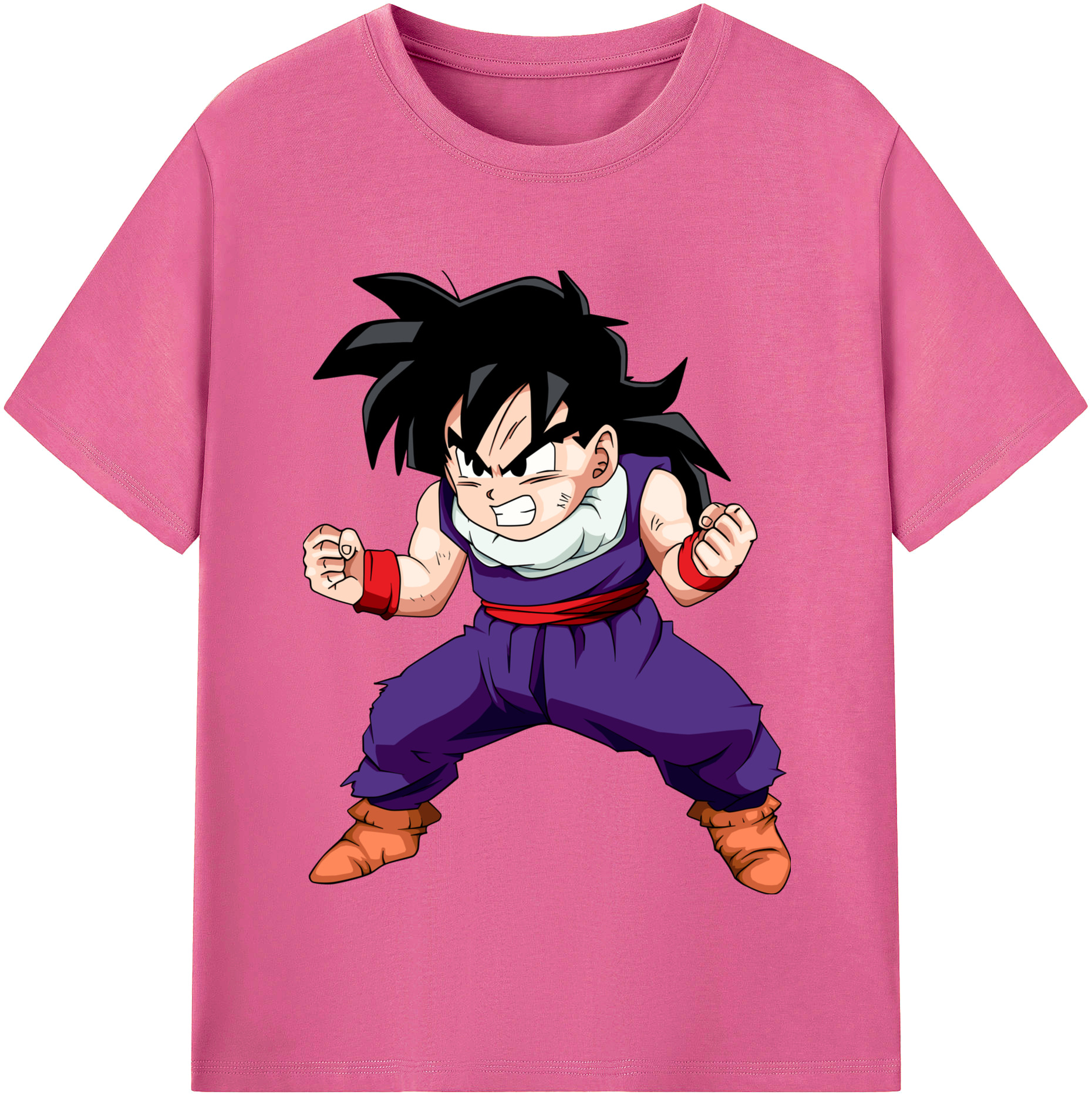 （画像用） ドラゴンボール 孫 悟飯（そんごはん）DRAGON BALL Son Gohan レディースカジュアルプリントTシャツ（綿100％）