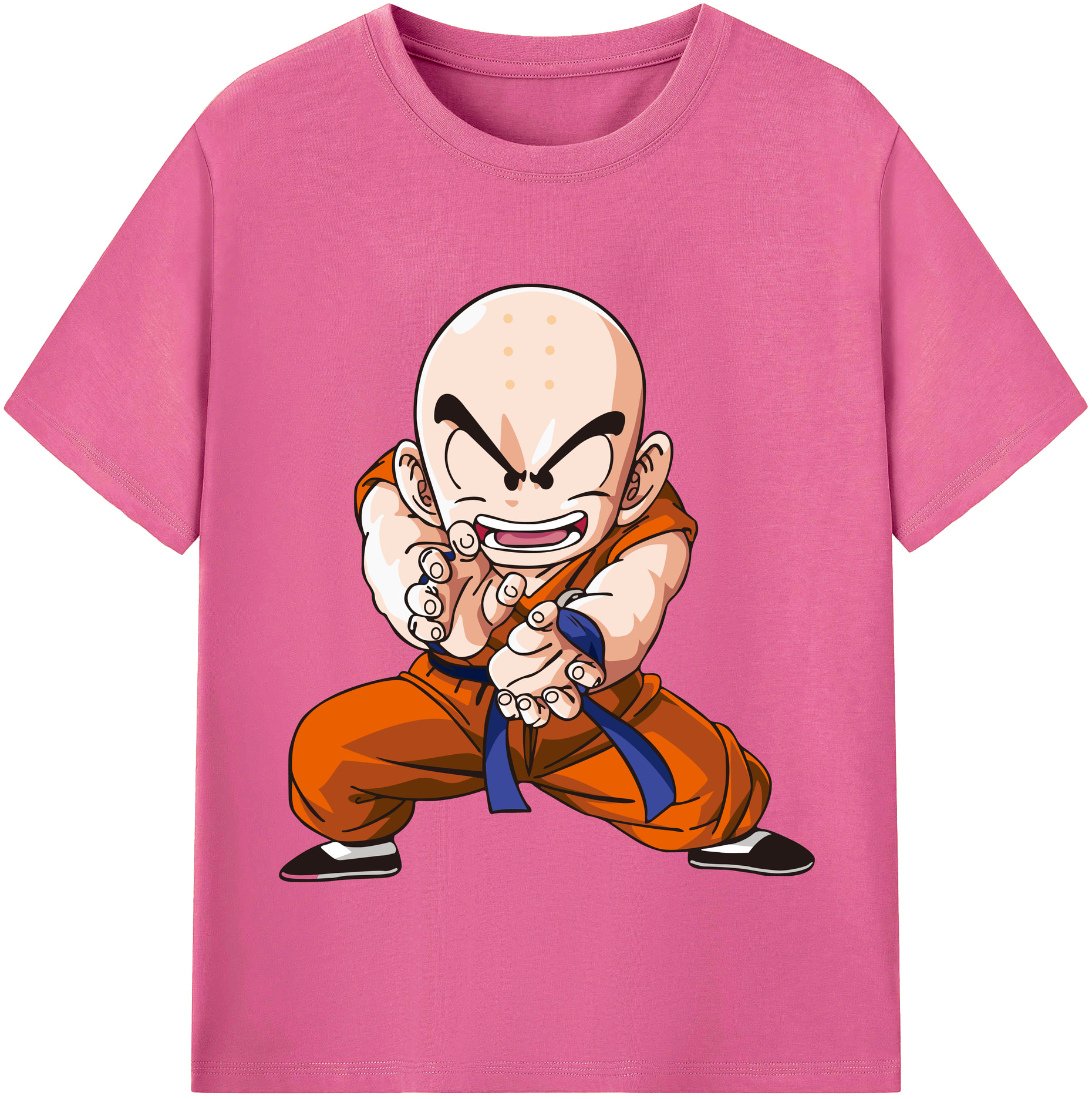 （画像用） ドラゴンボール クリリン DRAGON BALL krillin レディースカジュアルプリントTシャツ（綿100％）