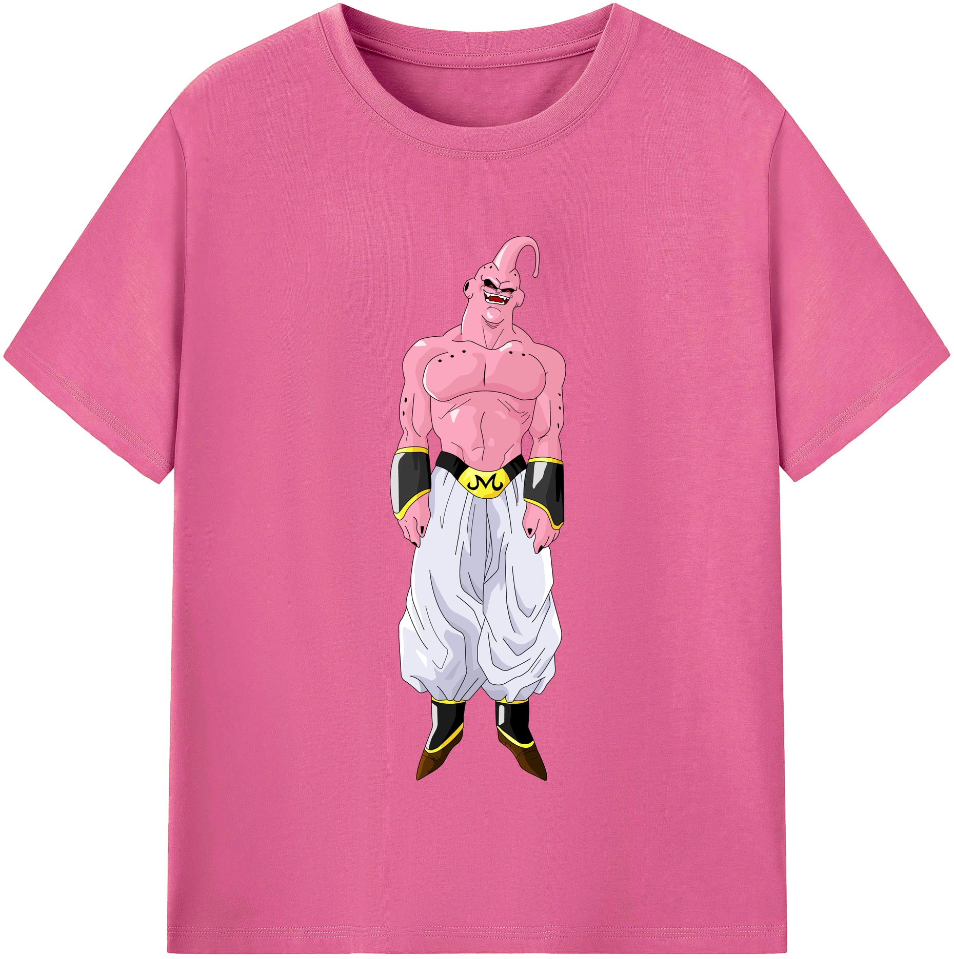 （画像用） ドラゴンボール 魔人ブウ DRAGON BALL Majin Buu レディースカジュアルプリントTシャツ（綿100％）