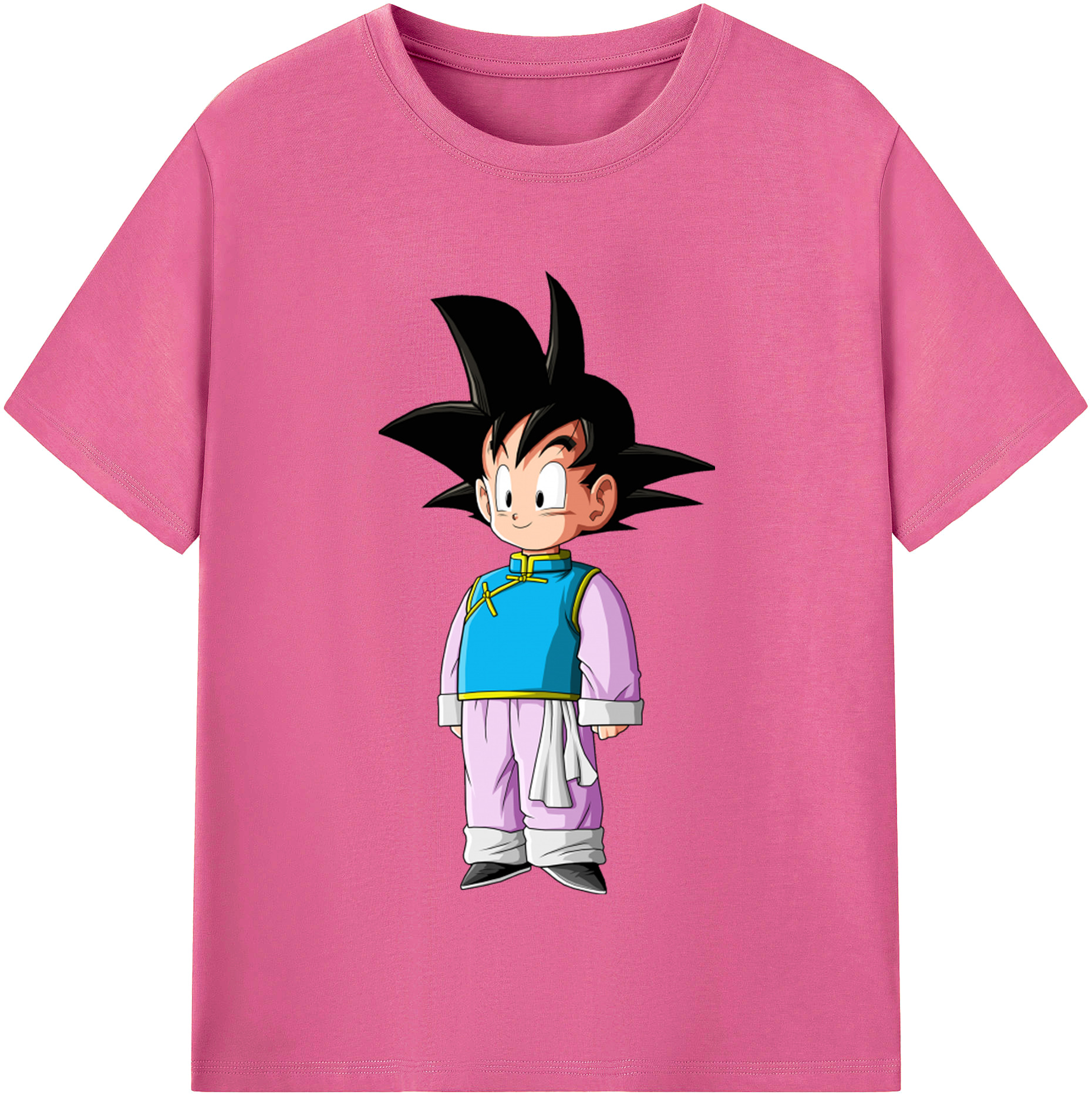 （画像用） ドラゴンボール 孫悟空（そん ごくう）Son Goku カカロット DRAGON BALL Kakarotto レディースカジュアルプリントTシャツ（綿100％）