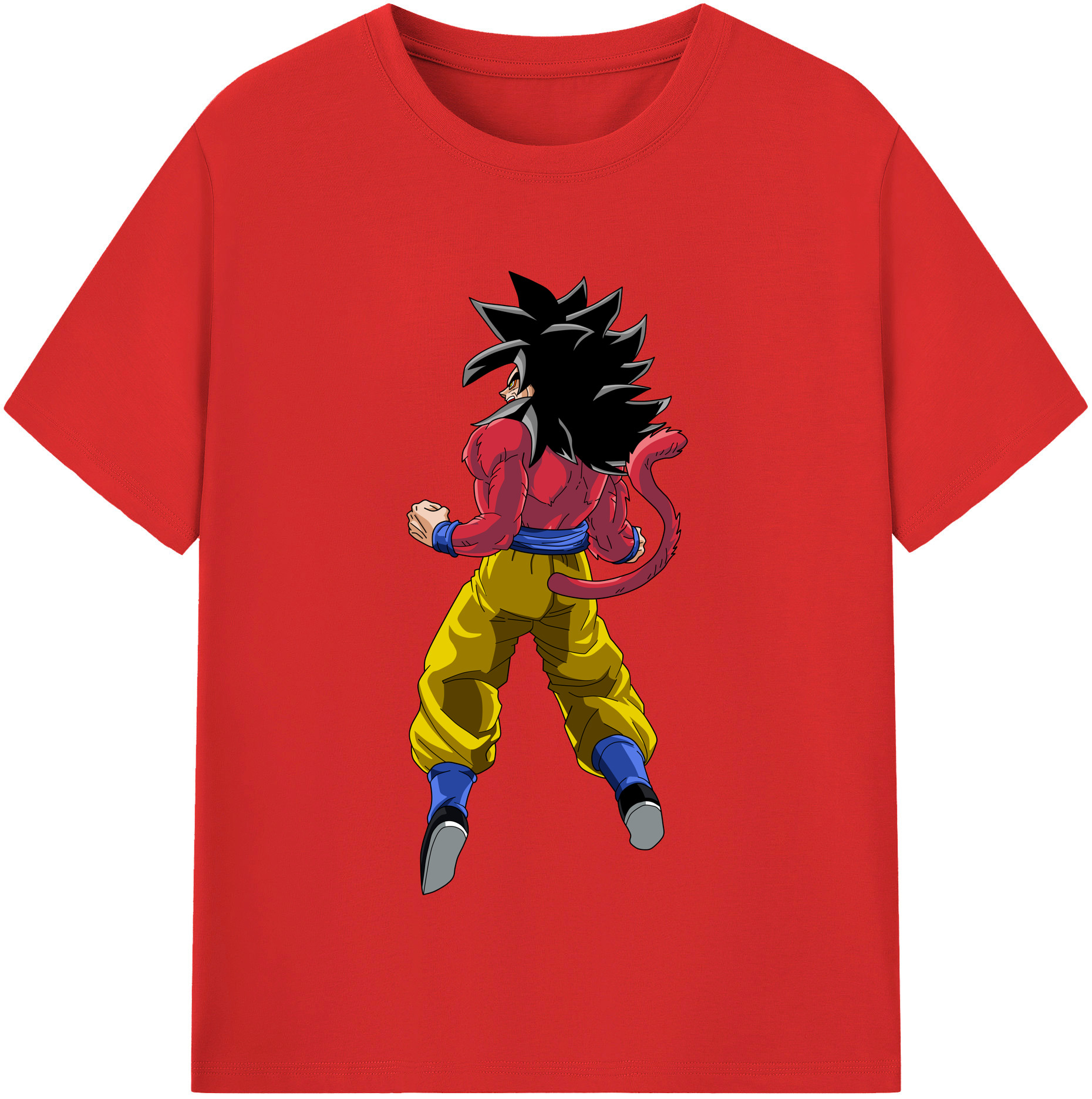 （画像用） ドラゴンボール 孫悟空（そん ごくう）Son Goku カカロット DRAGON BALL Kakarotto レディースカジュアルプリントTシャツ（綿100％）
