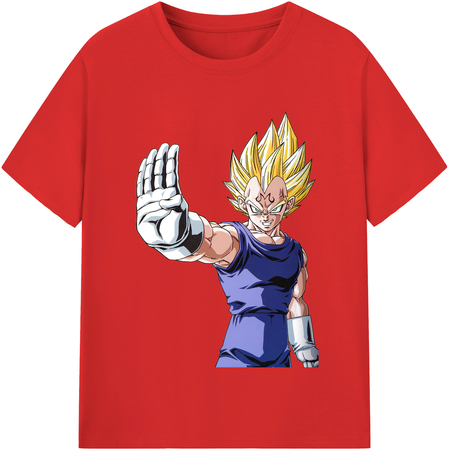 （画像用） ドラゴンボール ベジータ四世（Bejīta Yonsei）DRAGON BALL Vegeta IV レディースカジュアルプリントTシャツ（綿100％）